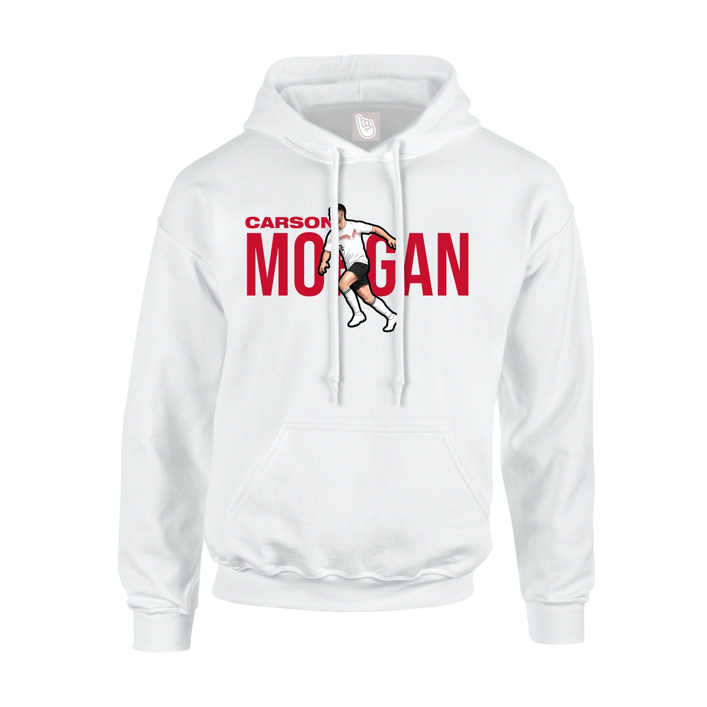 Youth Hoodie — Player Name in White