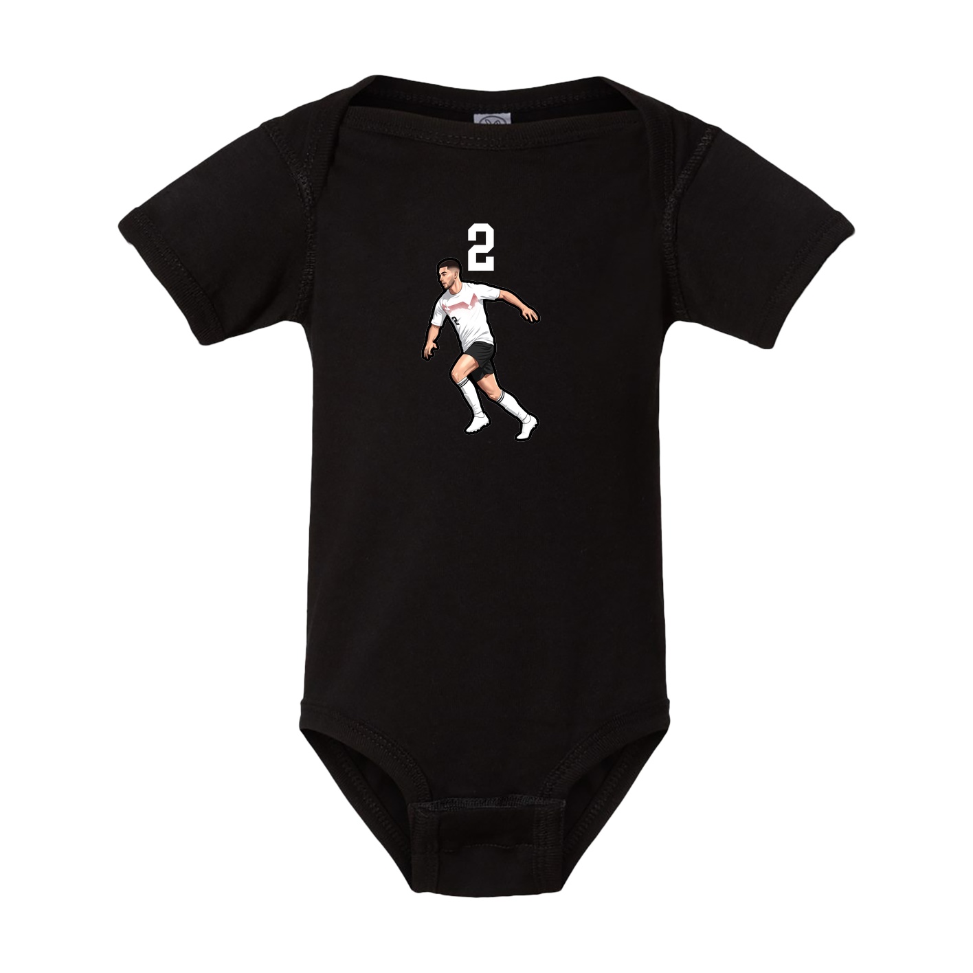 Baby Onesie — Number Top in Black