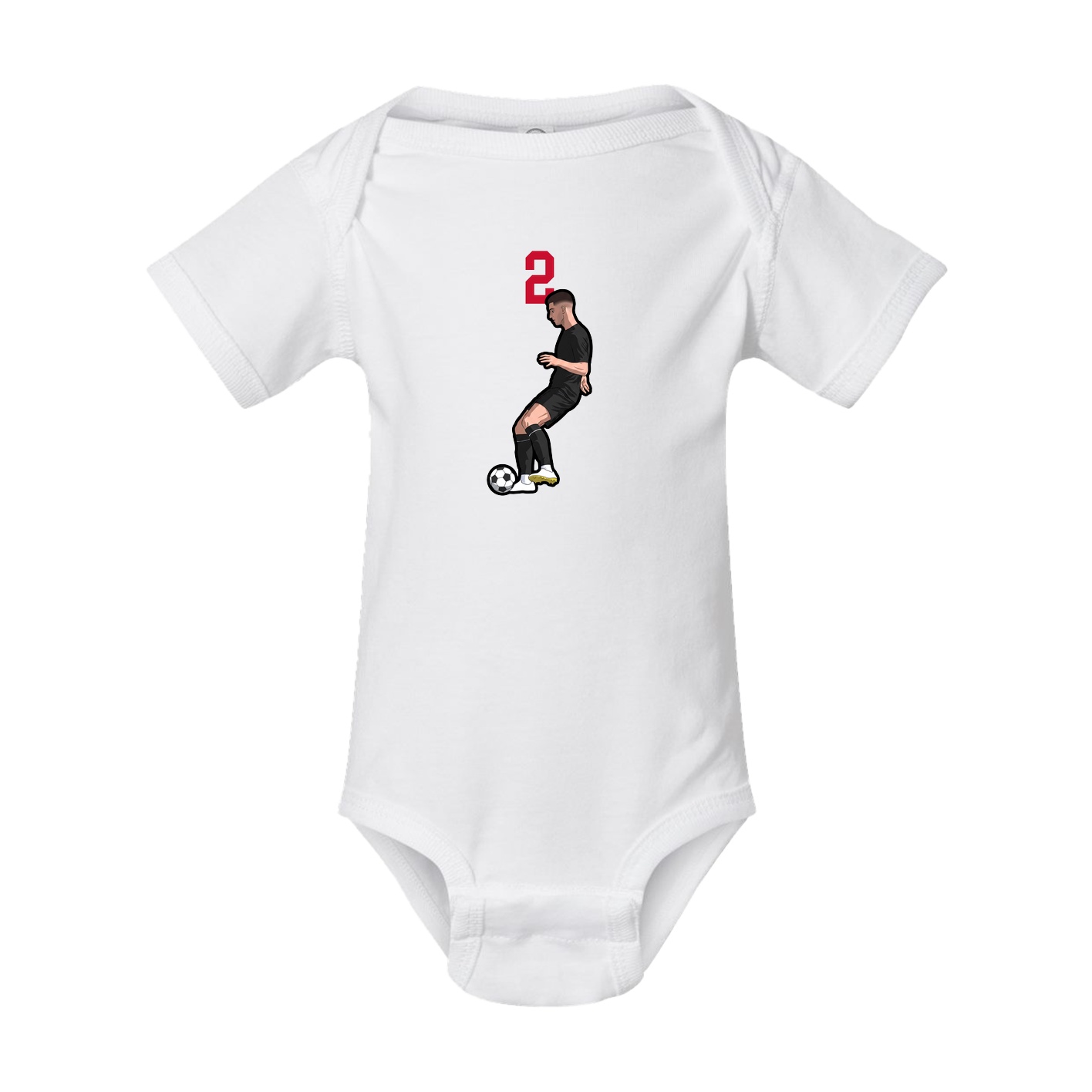 Baby Onesie — Number Top in White