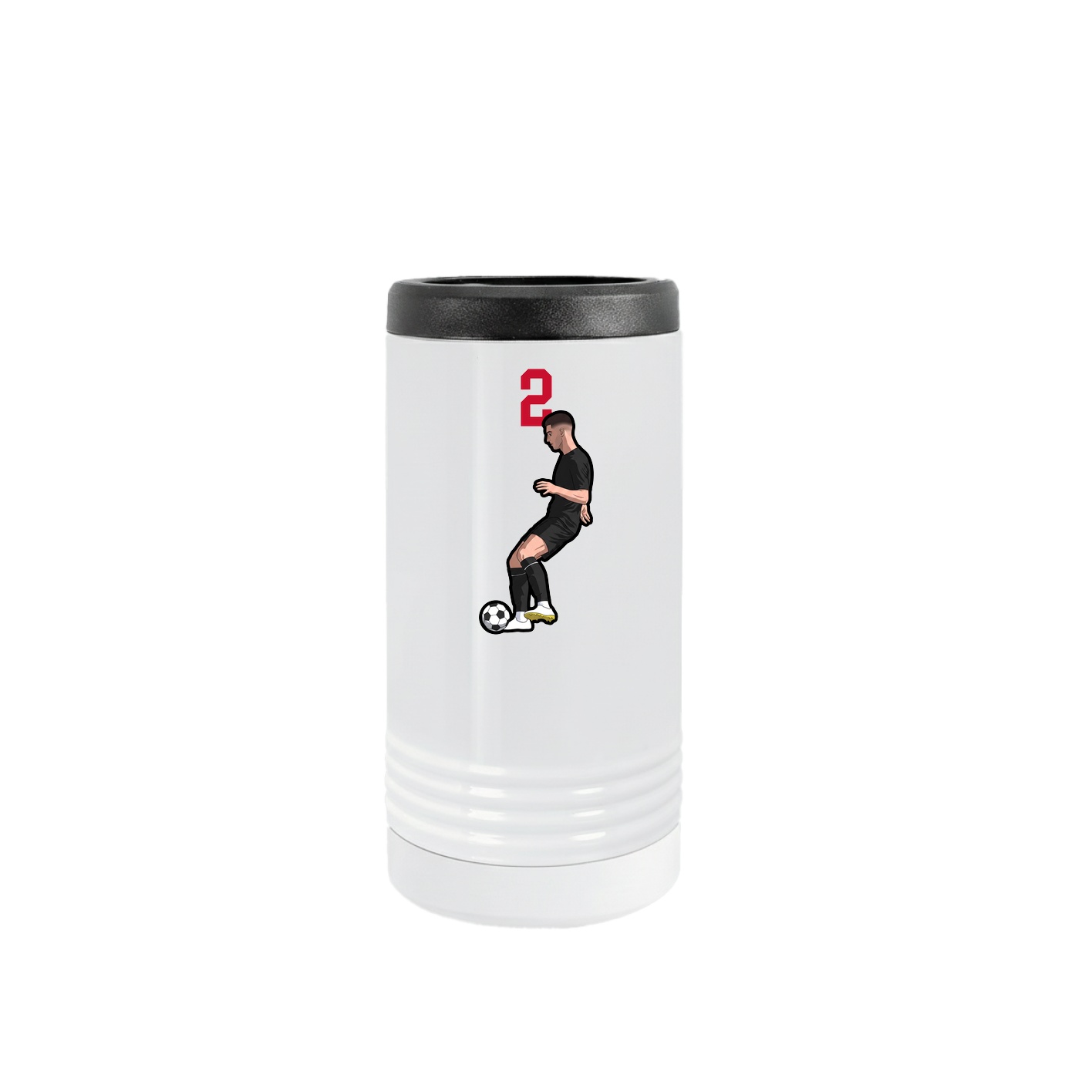 Slim Beverage Holder — Number Top in White