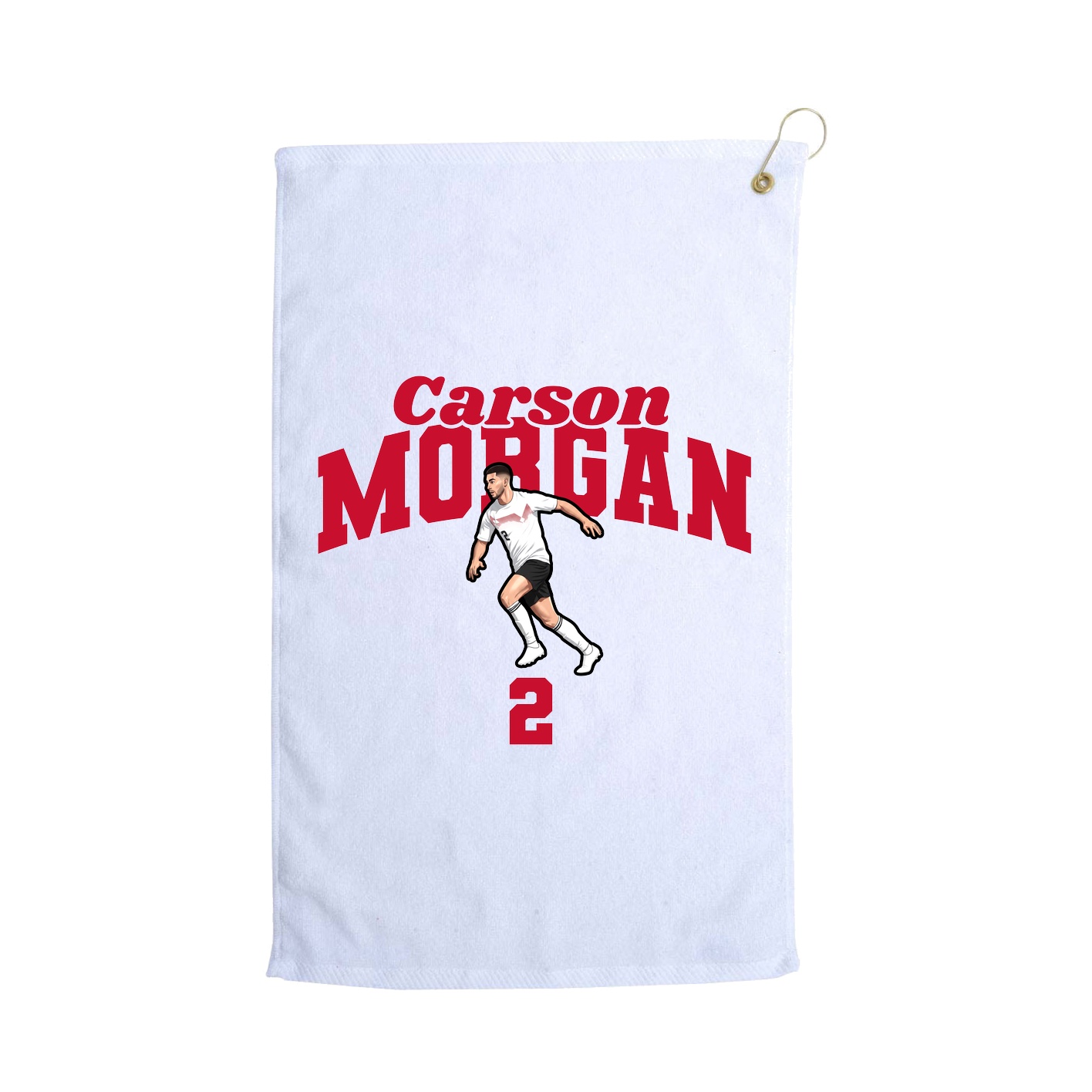 Golf Towel — Signature Arch in White