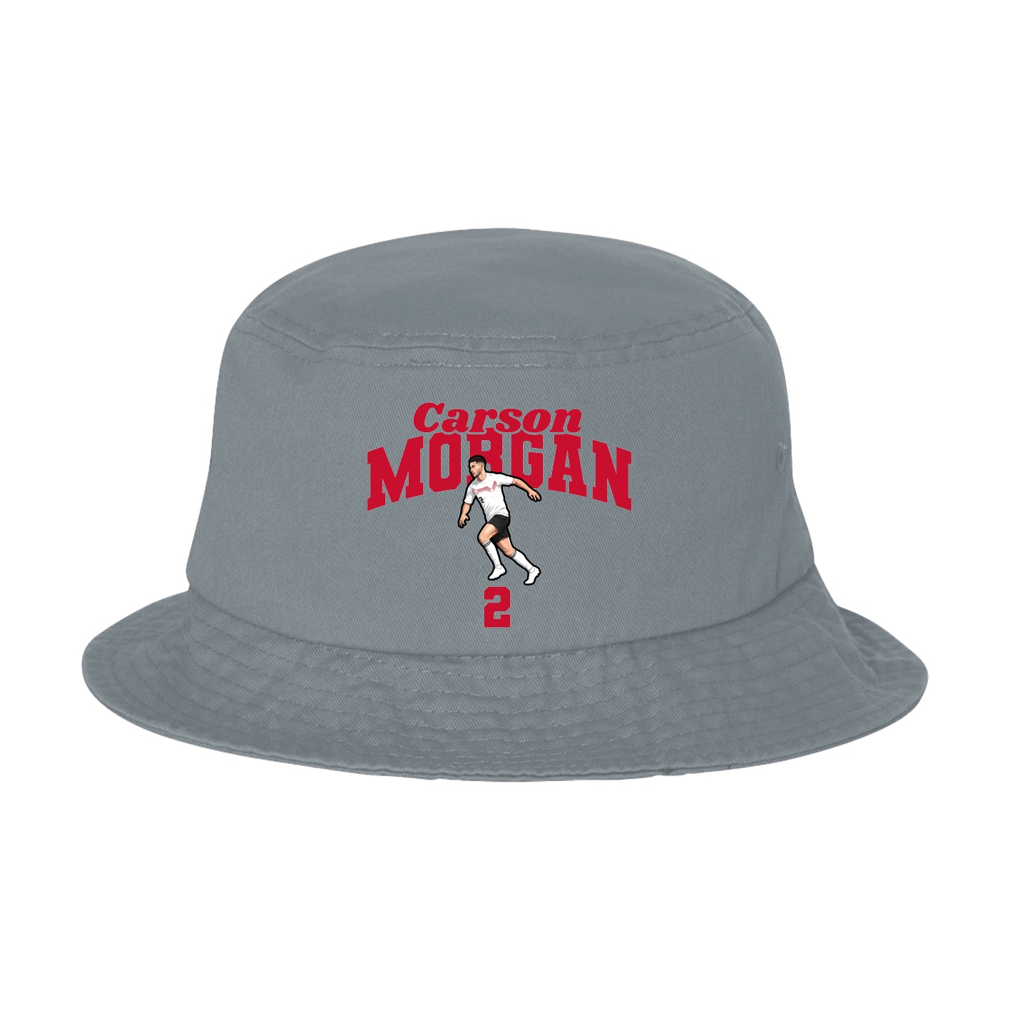 Bucket Cap — Signature Arch in Grey