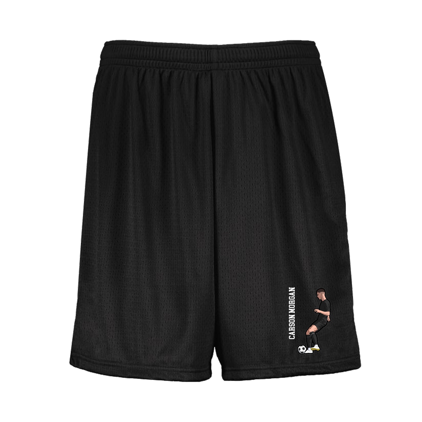 Shorts — Name Vertical in Black