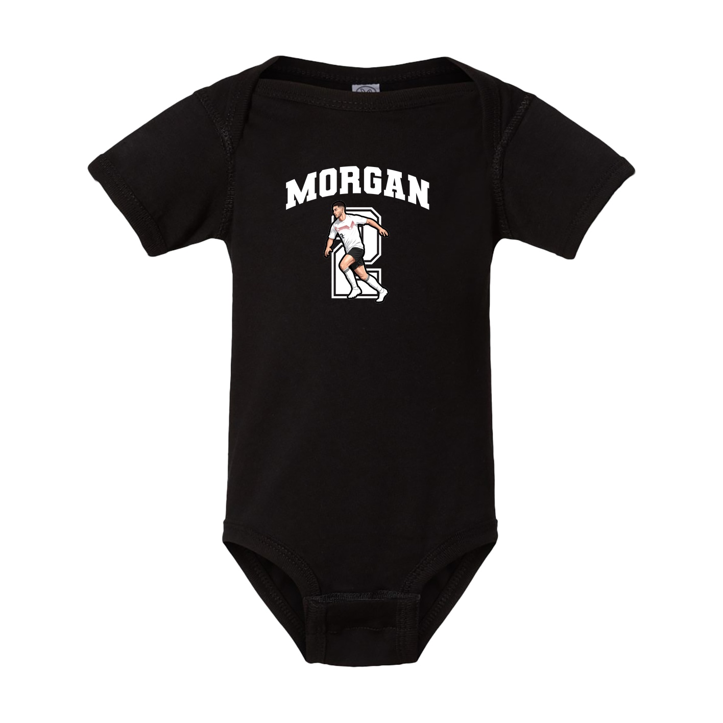 Baby Onesie — Number in Black