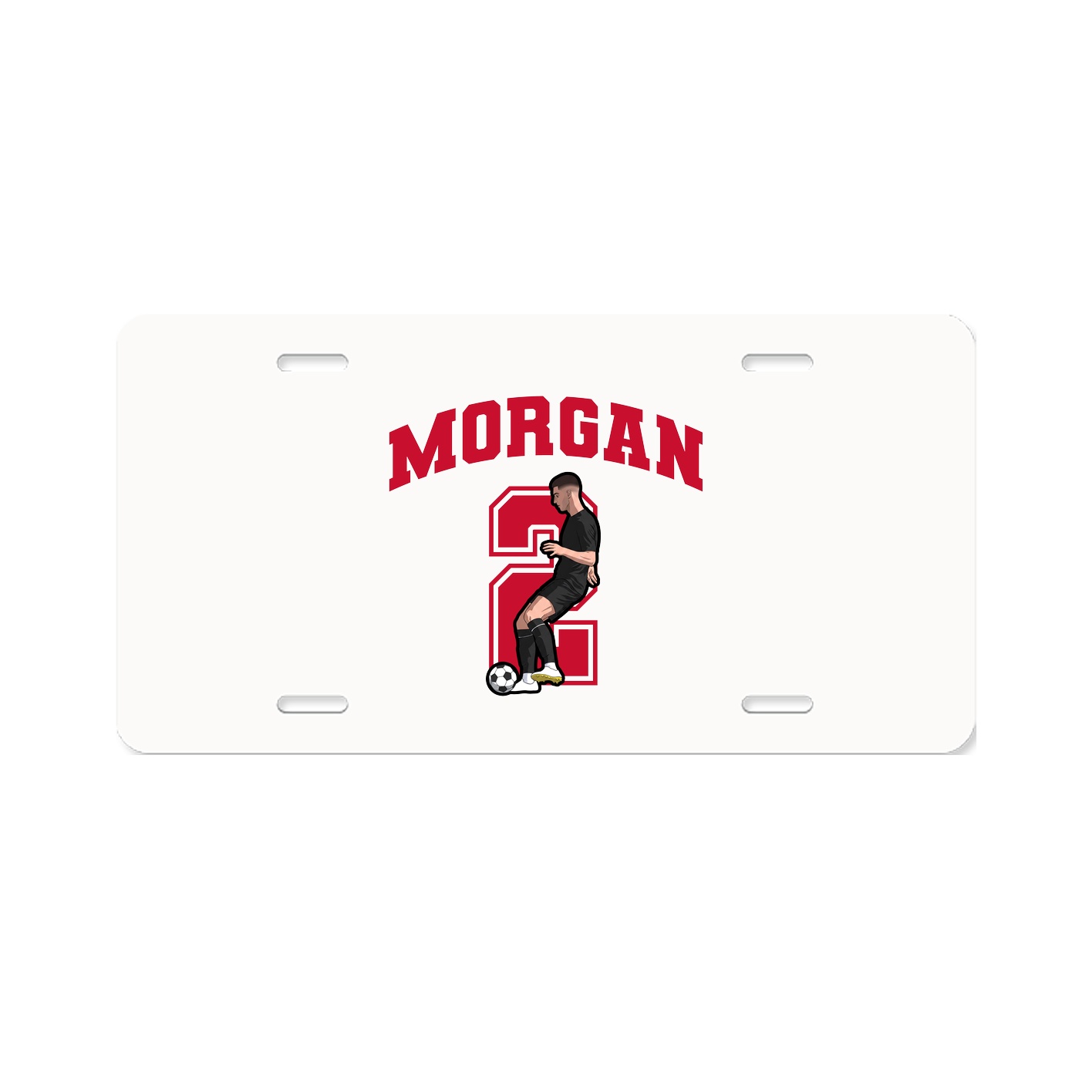 License Plate — Number in Classic