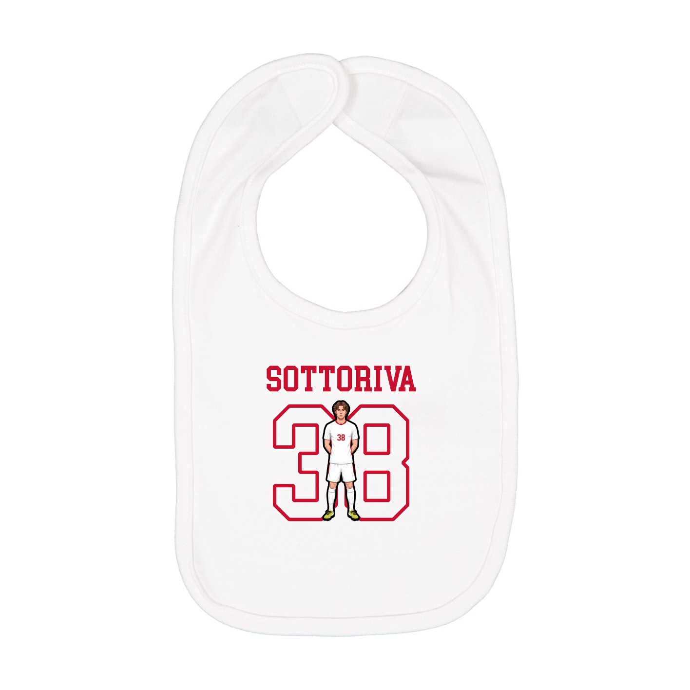 Infant Bib — Shirsey in White