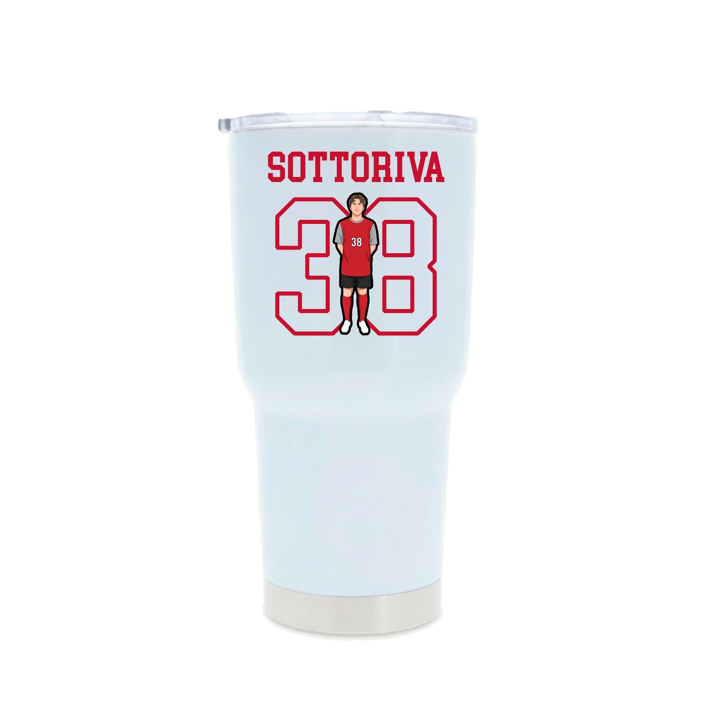30oz Stainless Steel Tumbler — Shirsey in White