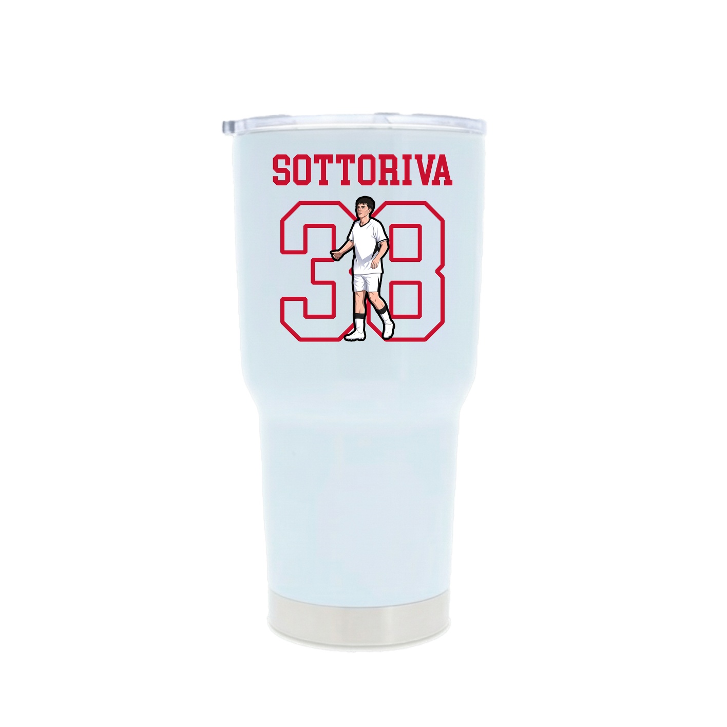30oz Stainless Steel Tumbler — Shirsey in White