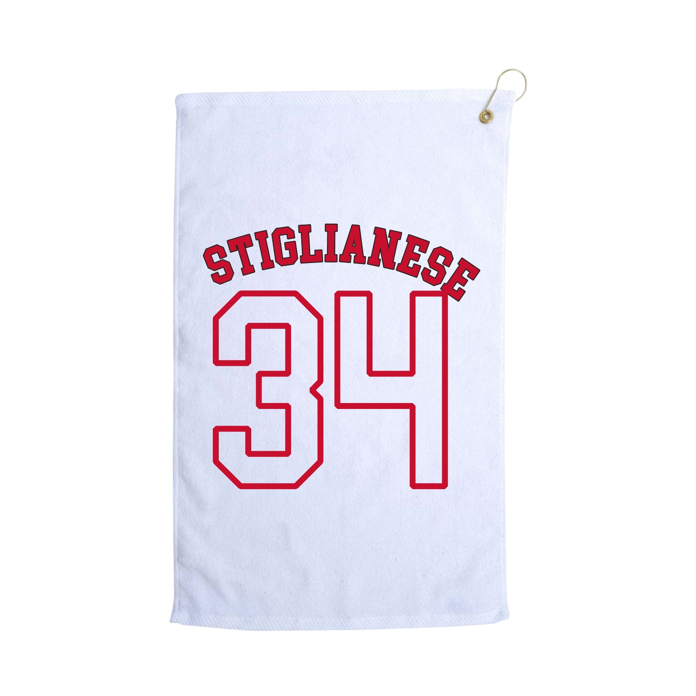 Golf Towel — Shirsey Arch in White