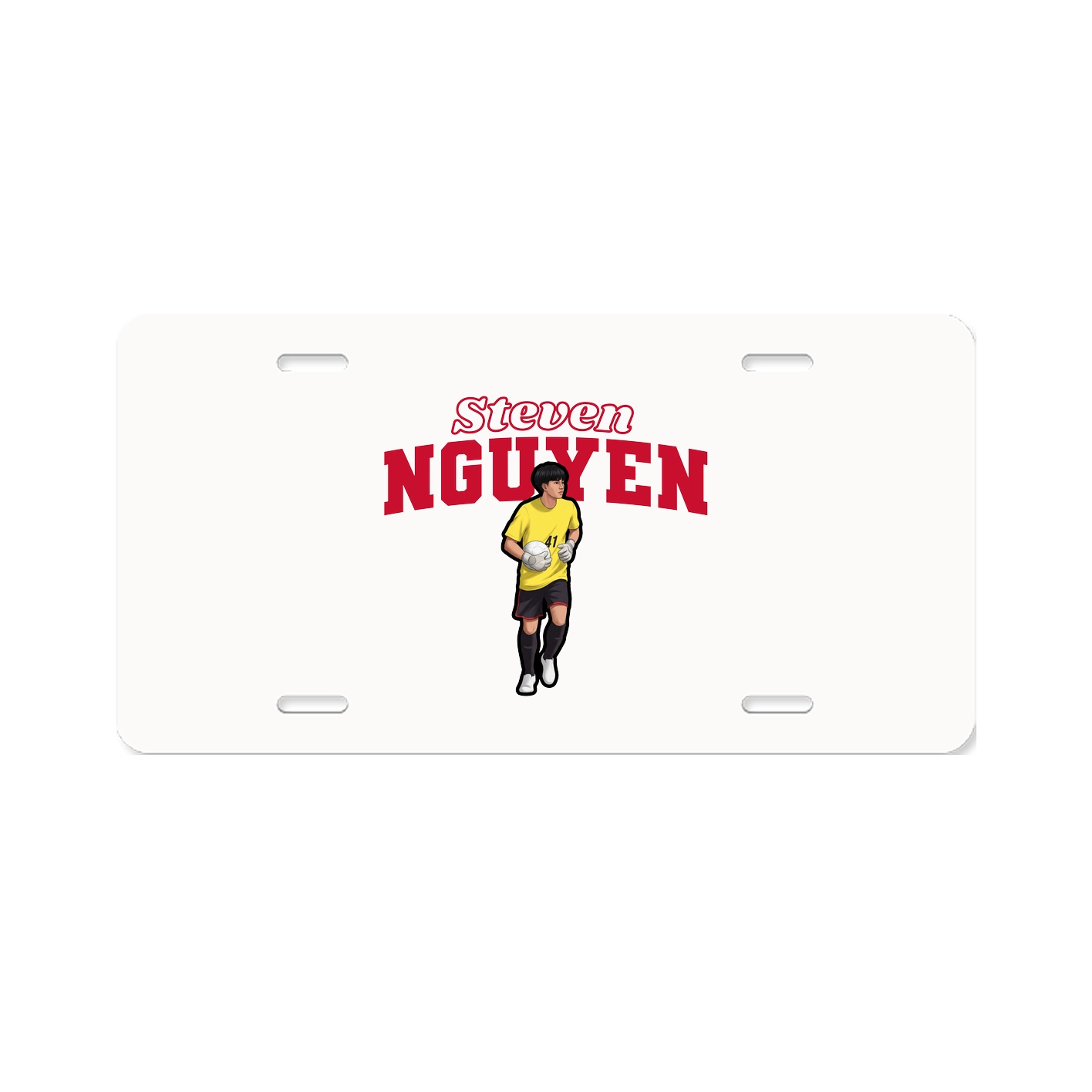 License Plate — Name Arch in Classic