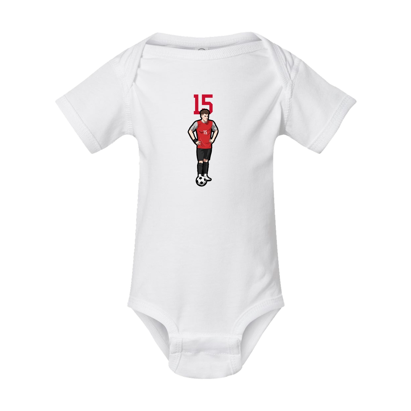 Baby Onesie — Number Top in White