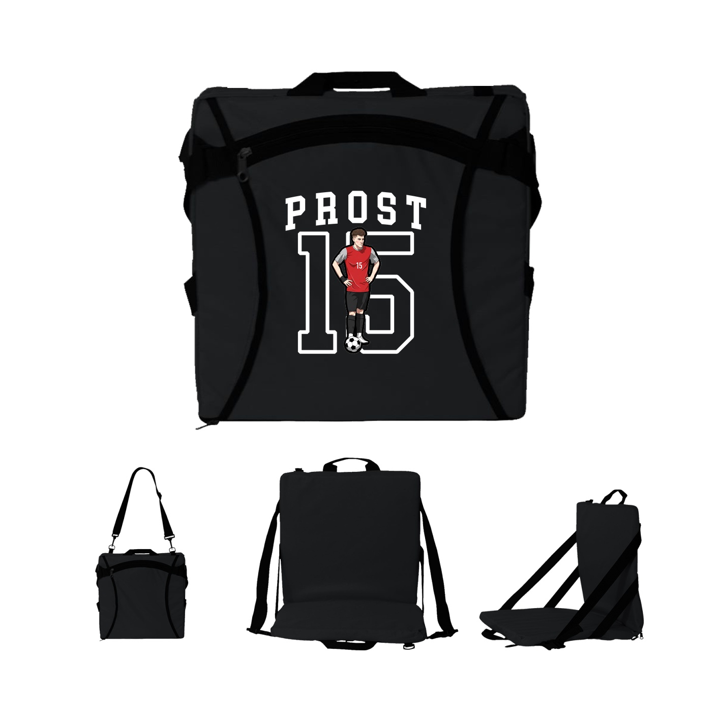 Folding Stadium Seat — Shirsey in Black