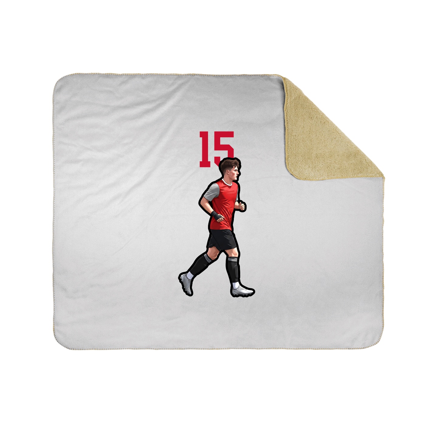 Throw Blanket — Number Top in White