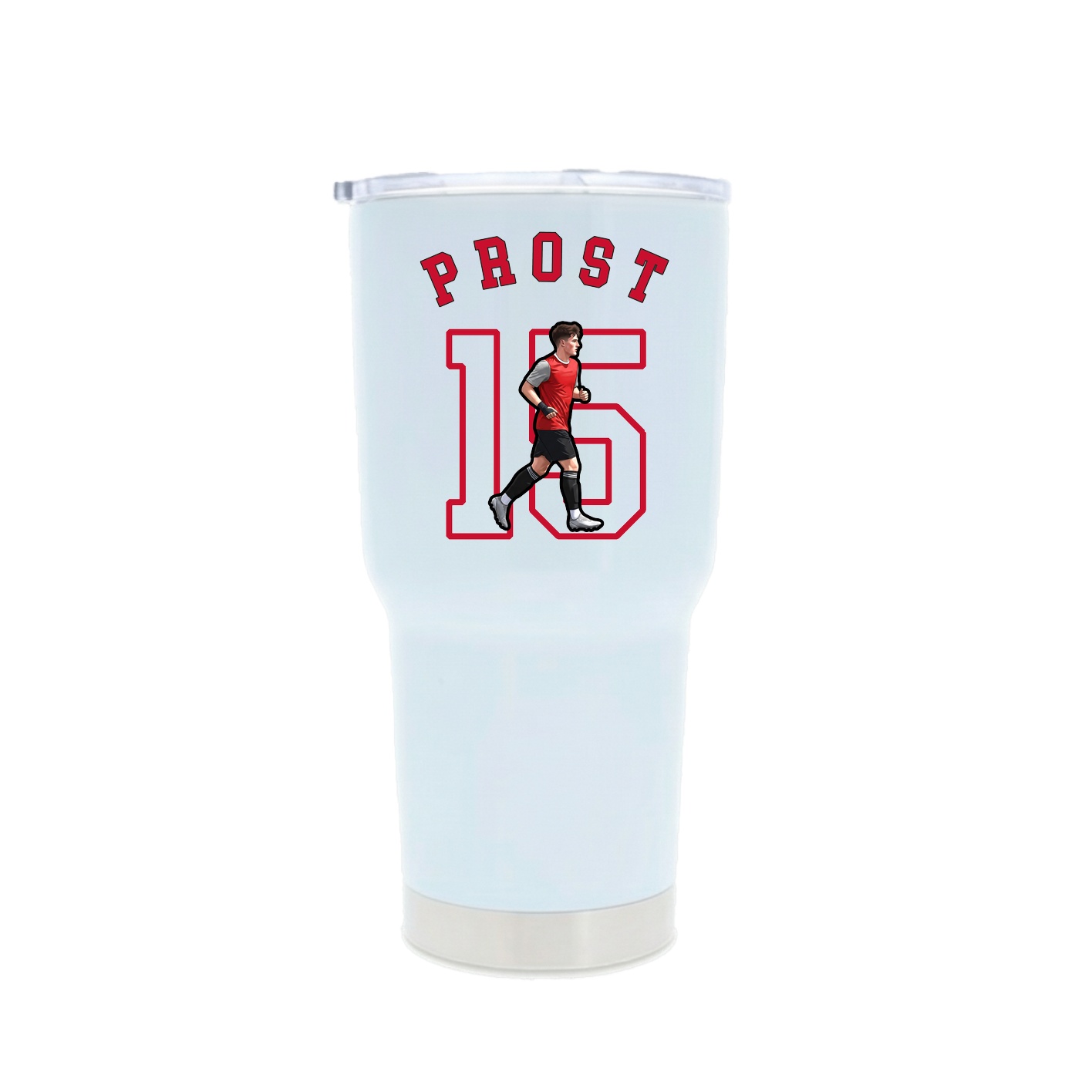30oz Stainless Steel Tumbler — Shirsey Arch in White
