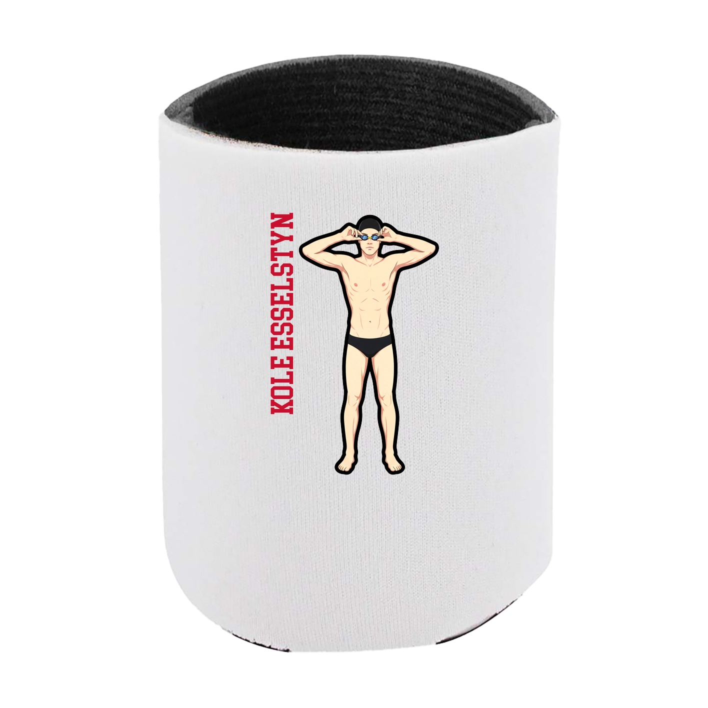Can Holder — Name Vertical in White
