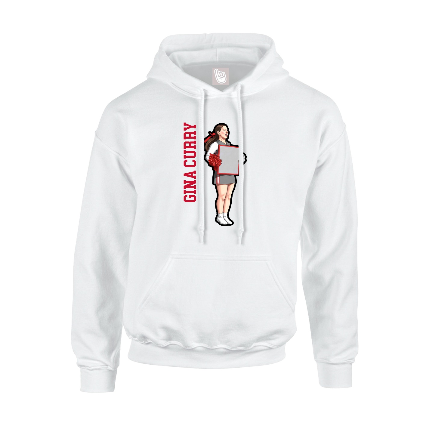 Hoodie — Name Vertical in White