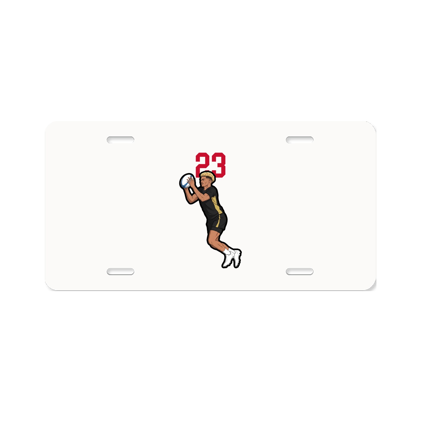 License Plate — Number Top in Classic