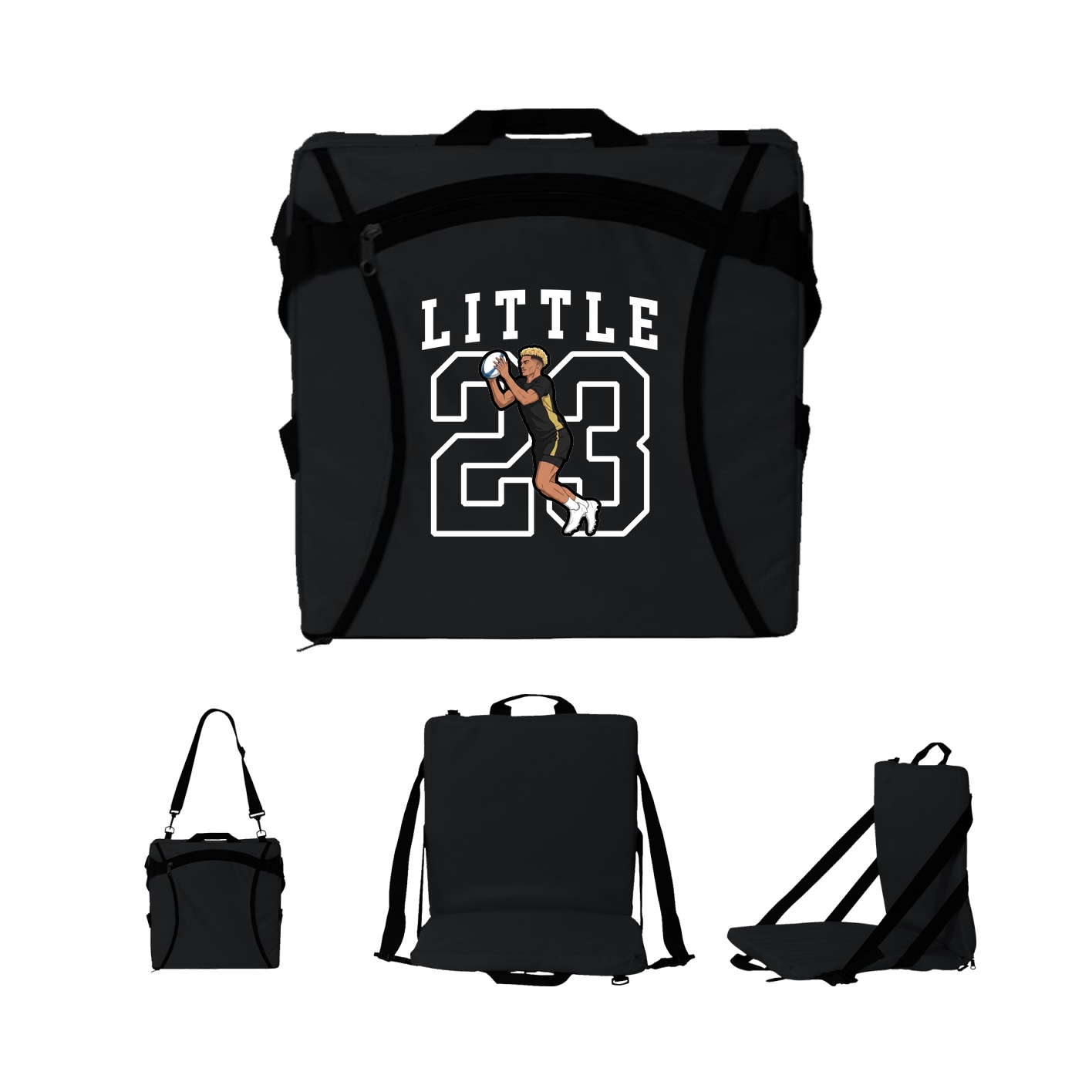 Folding Stadium Seat — Shirsey in Black