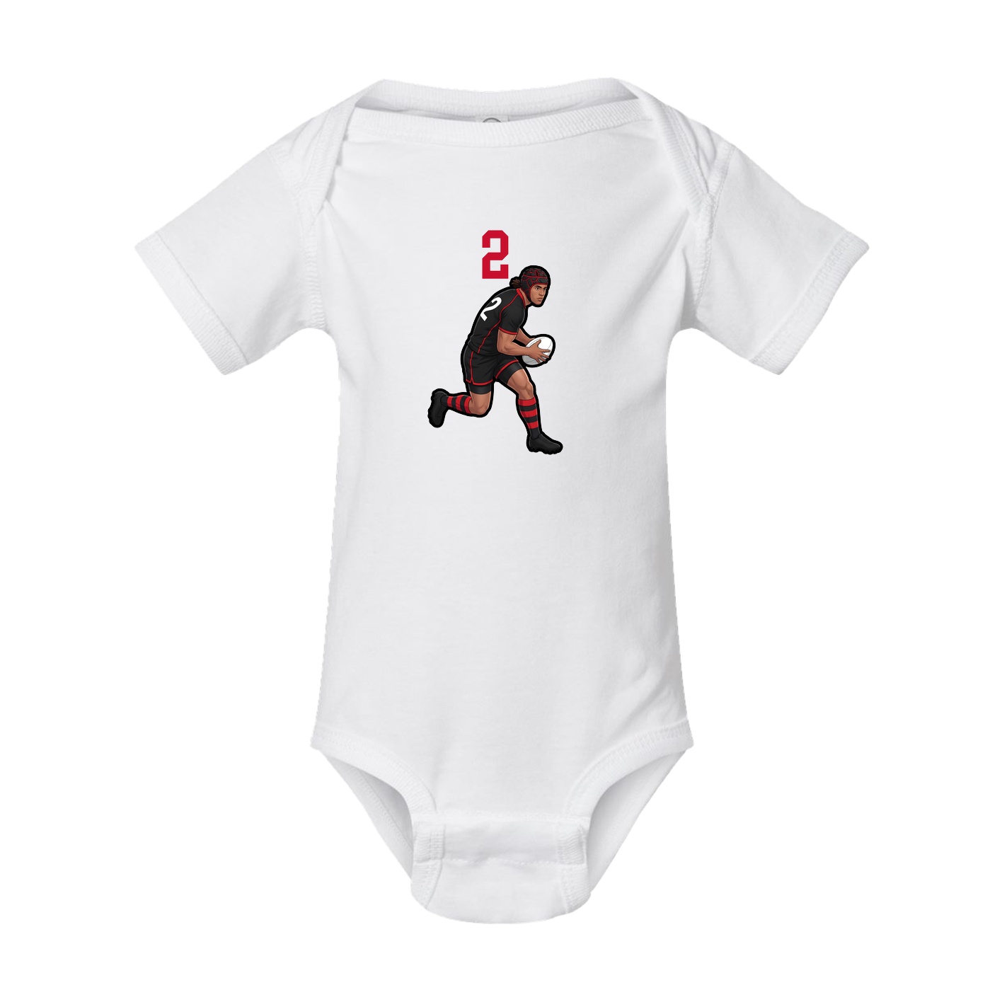 Baby Onesie — Number Top in White