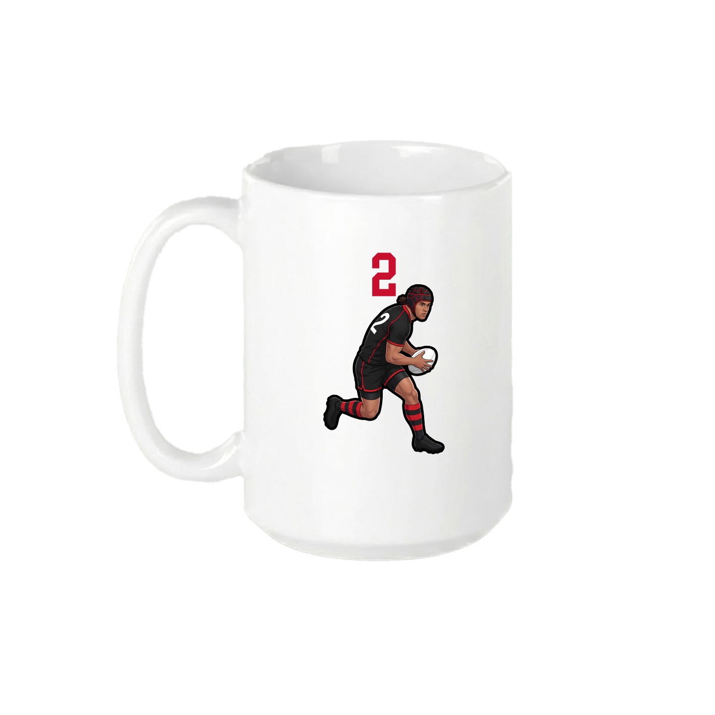 15oz Coffee Mug — Number Top in White