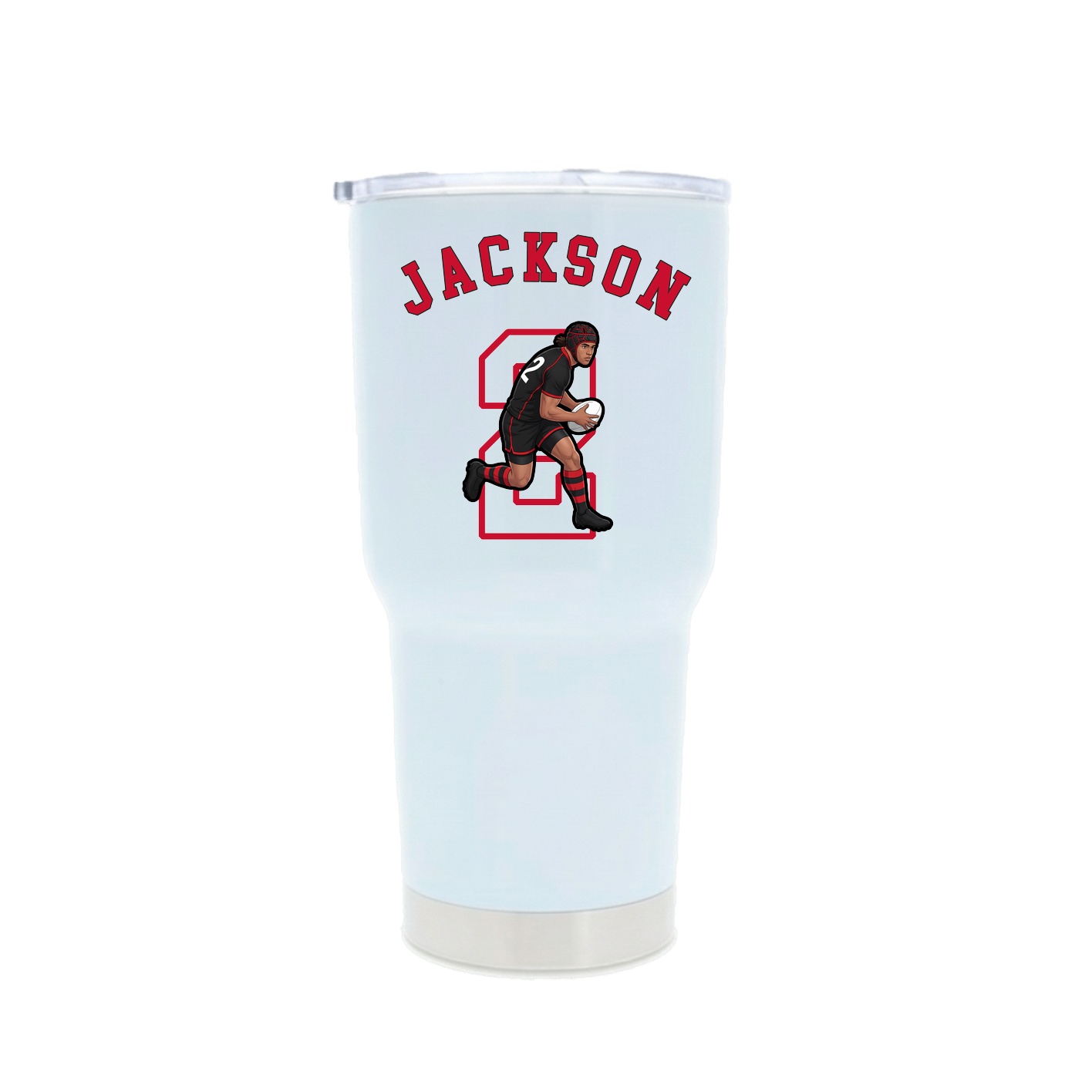 30oz Stainless Steel Tumbler — Shirsey Arch in White