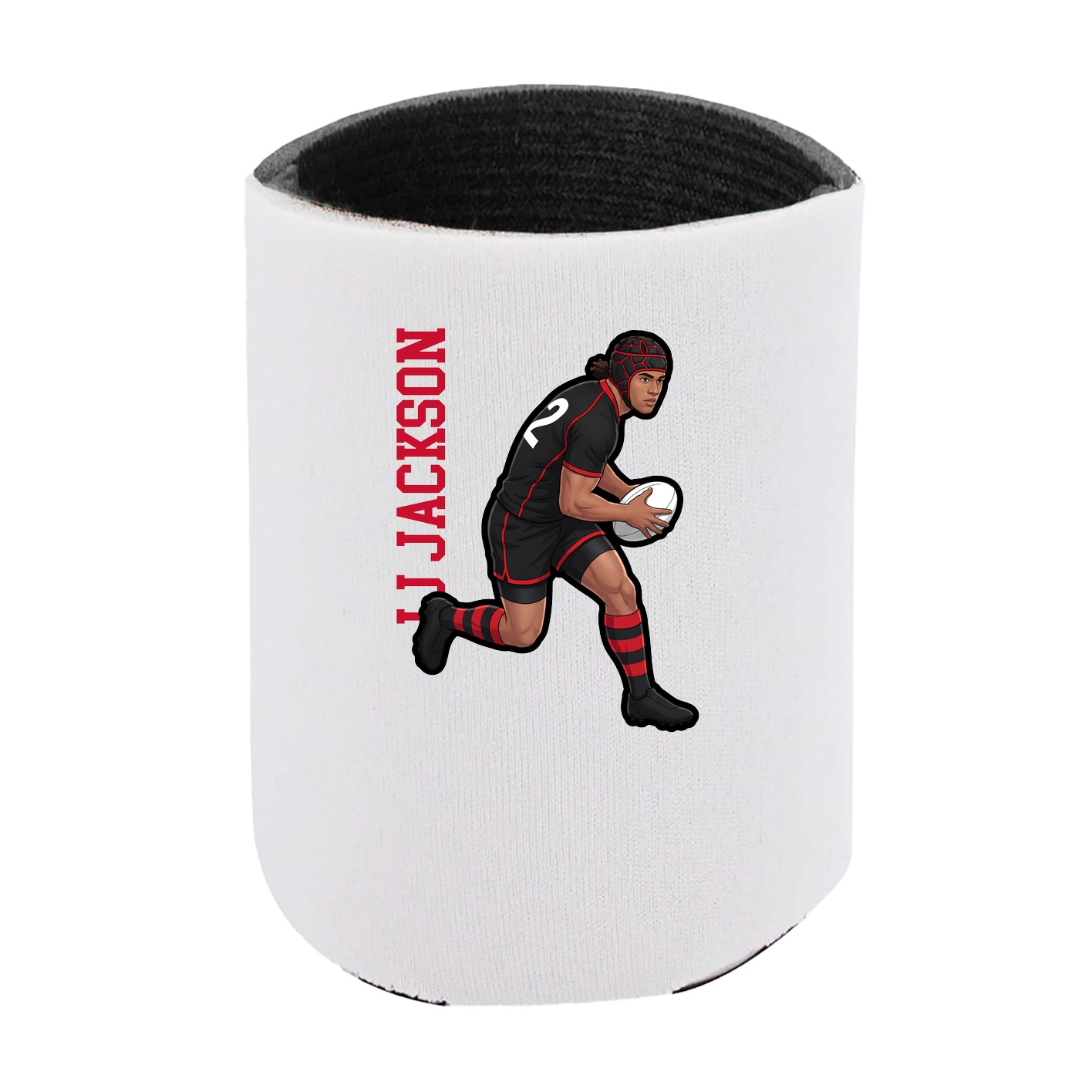 Can Holder — Name Vertical in White