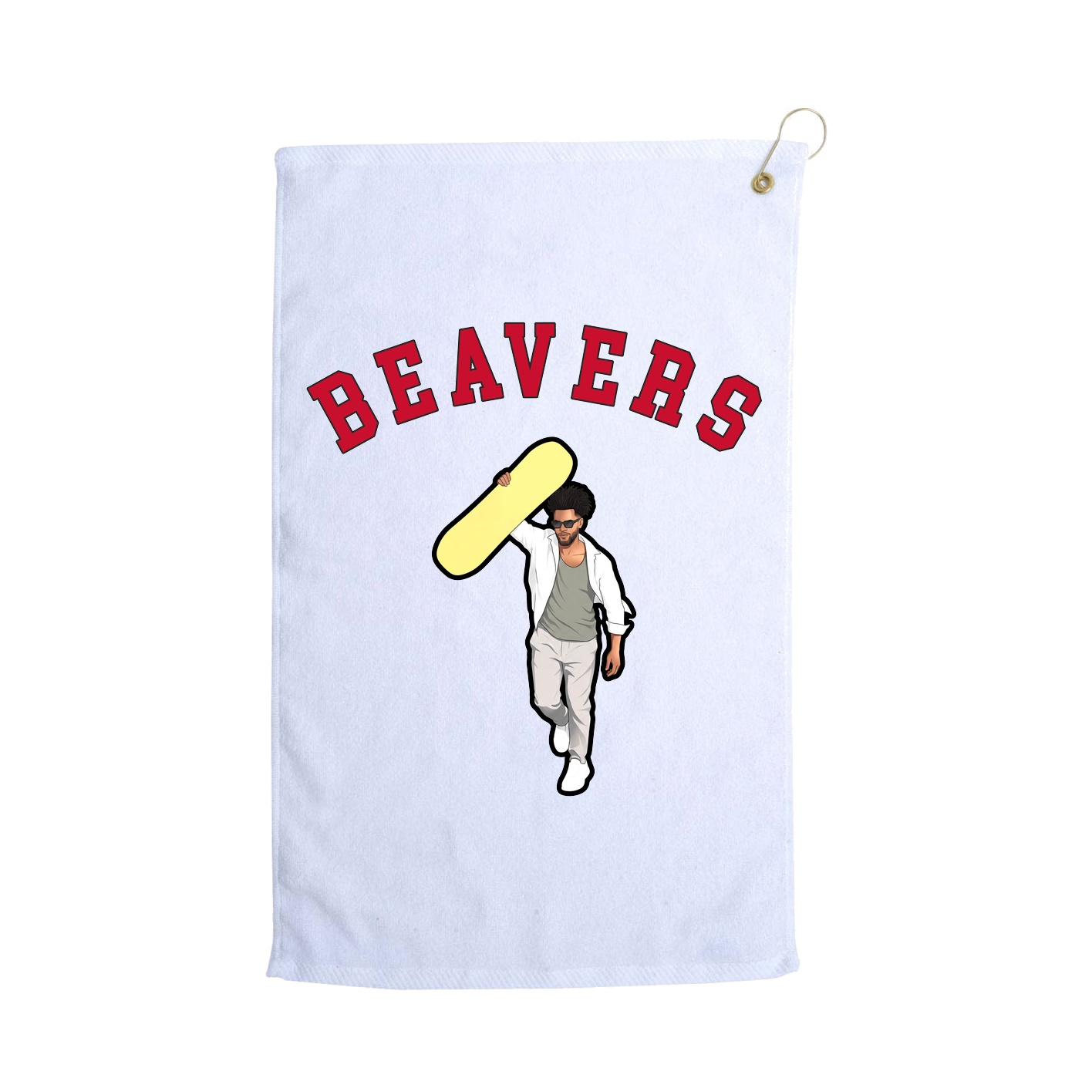 Golf Towel — Shirsey Arch in White