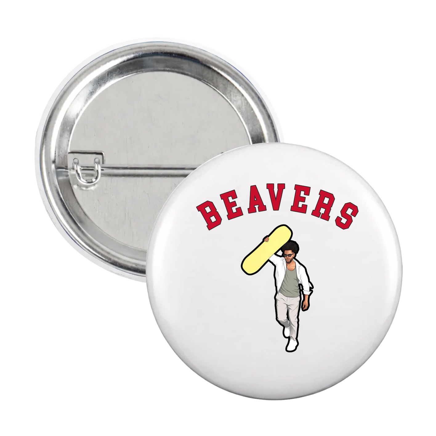 Game Day Button — Shirsey Arch in White