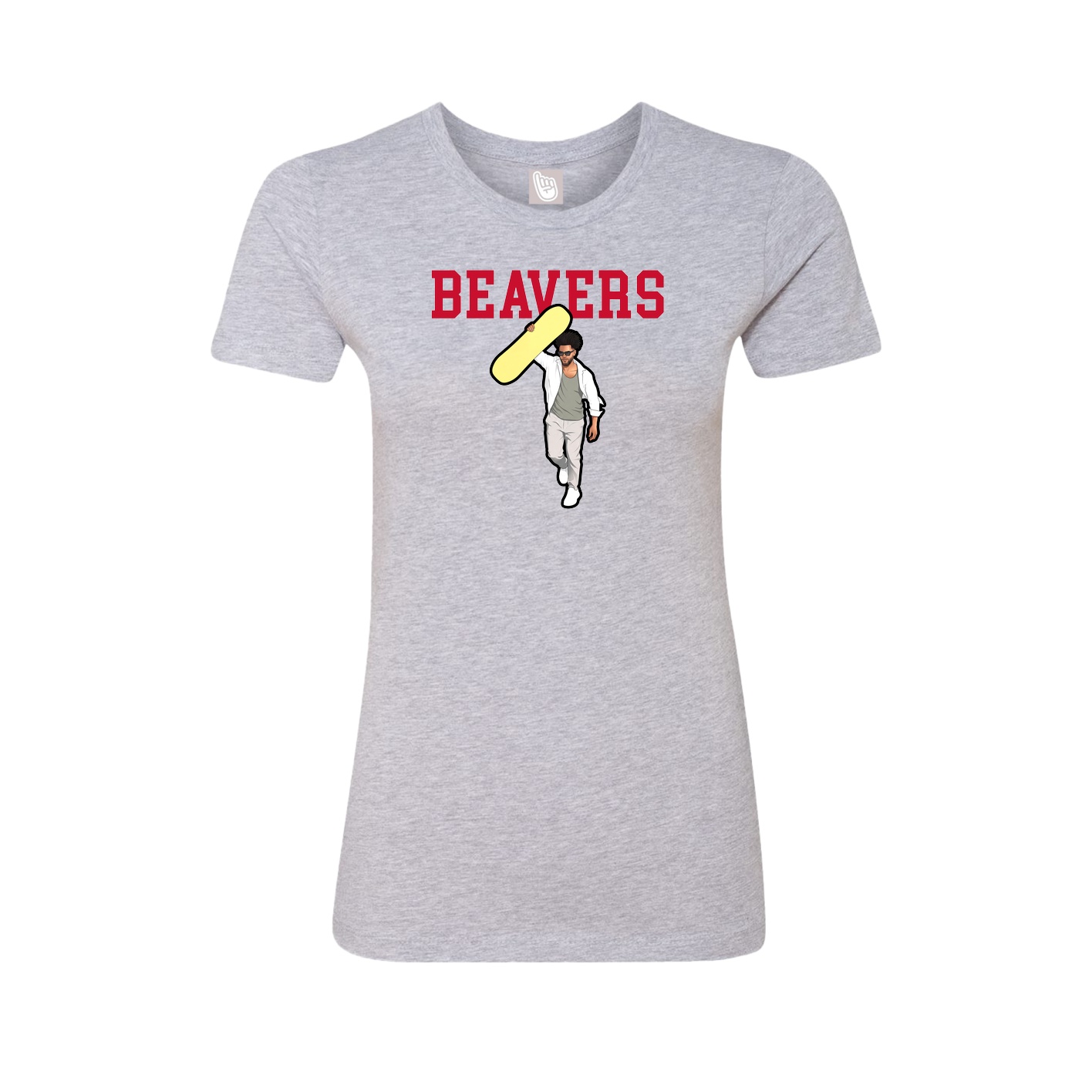 Fitted Women's Tee — Shirsey in Grey