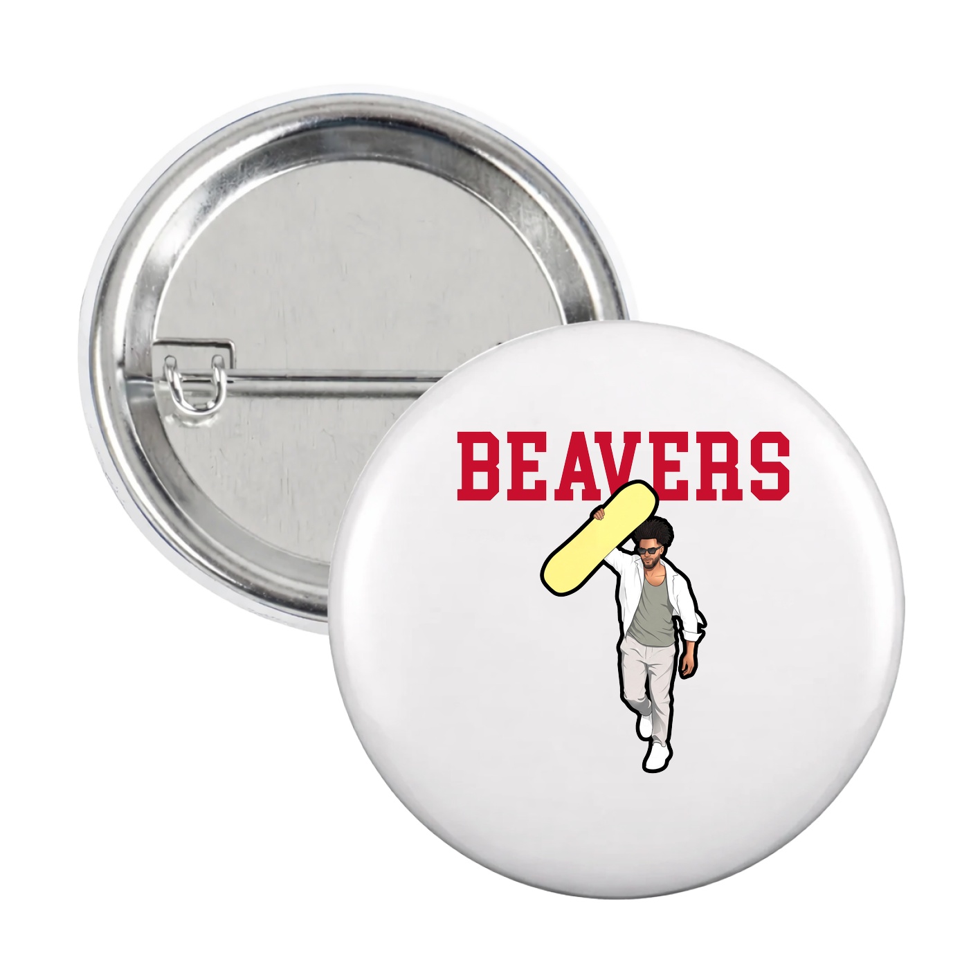 Game Day Button — Shirsey in White
