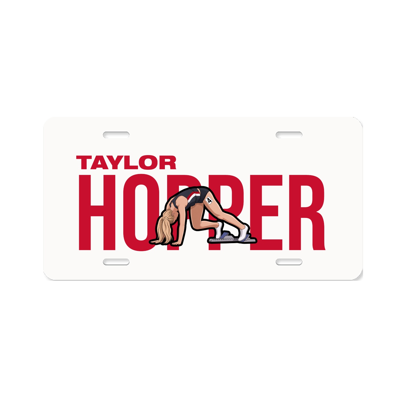 License Plate — Player Name in Classic