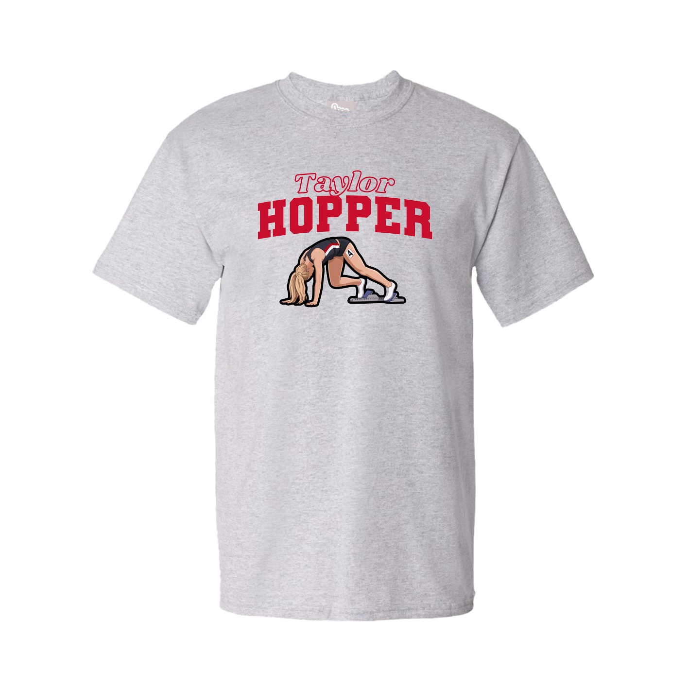 Tee — Name Arch in Grey