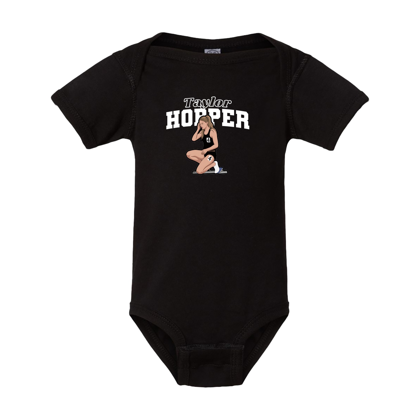 Baby Onesie — Name Arch in Black
