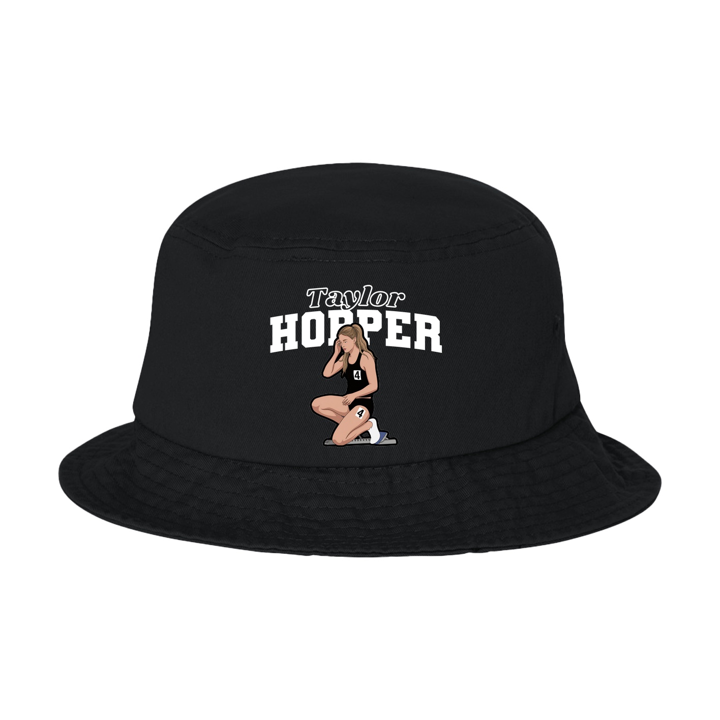 Bucket Cap — Name Arch in Black