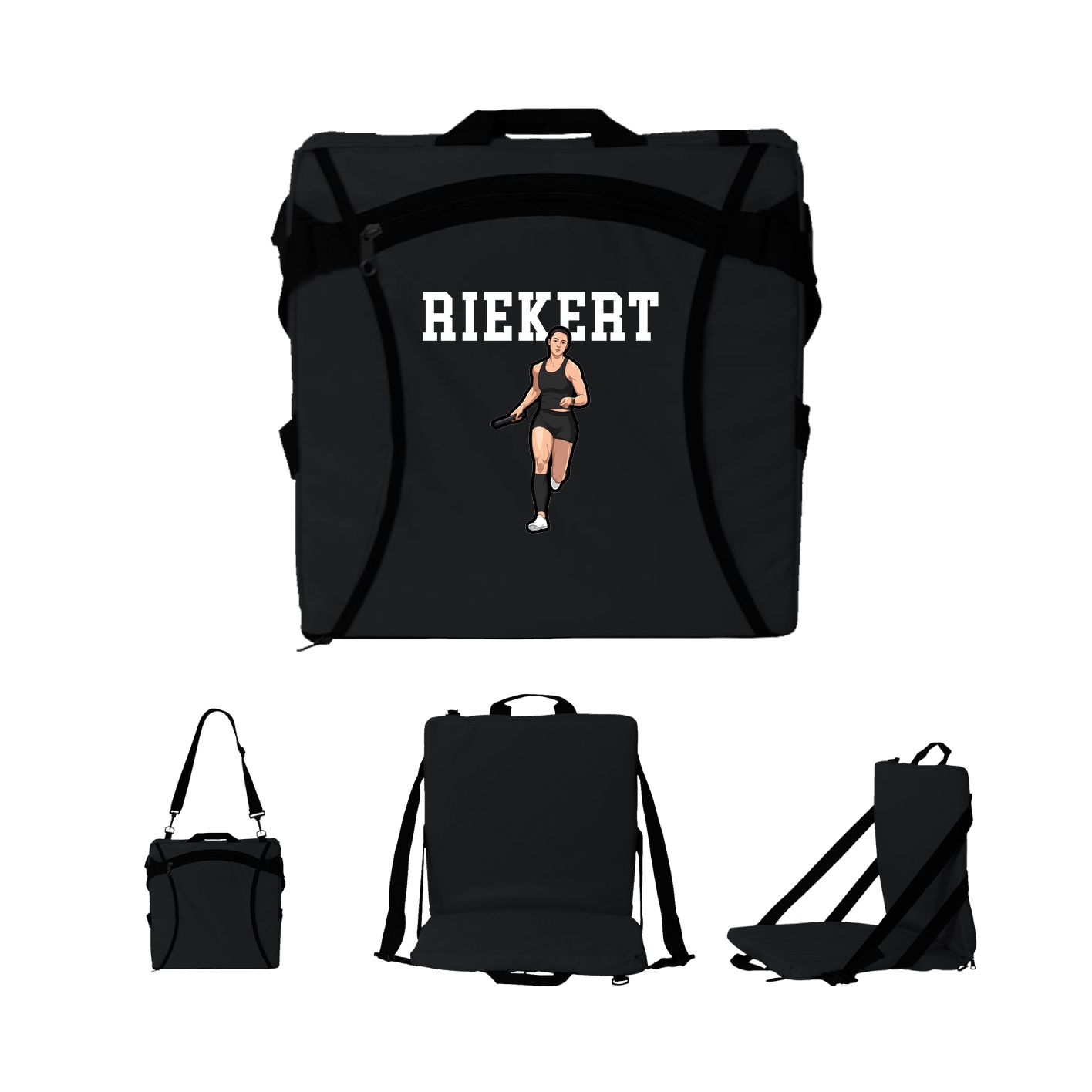 Folding Stadium Seat — Shirsey in Black