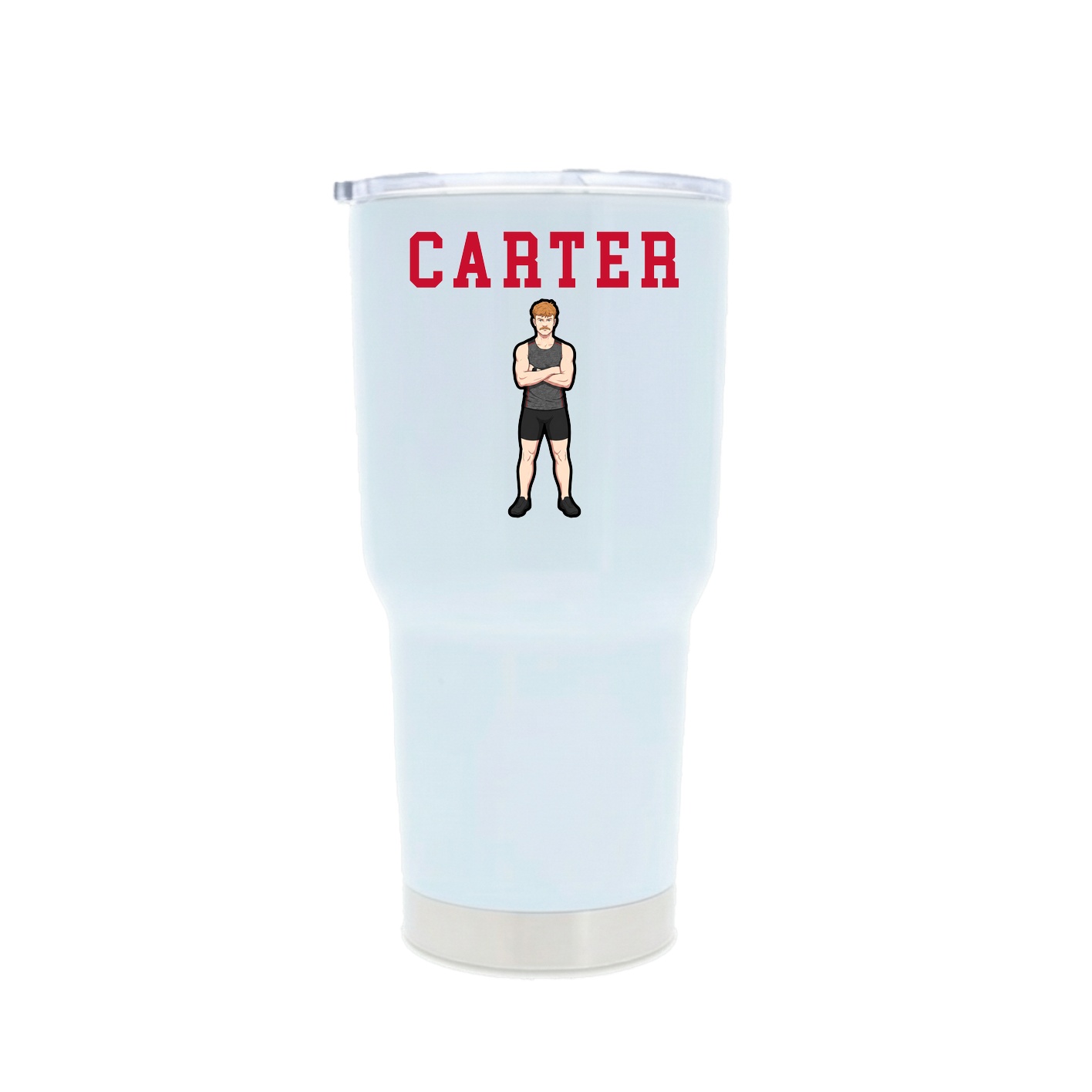 30oz Stainless Steel Tumbler — Shirsey in White