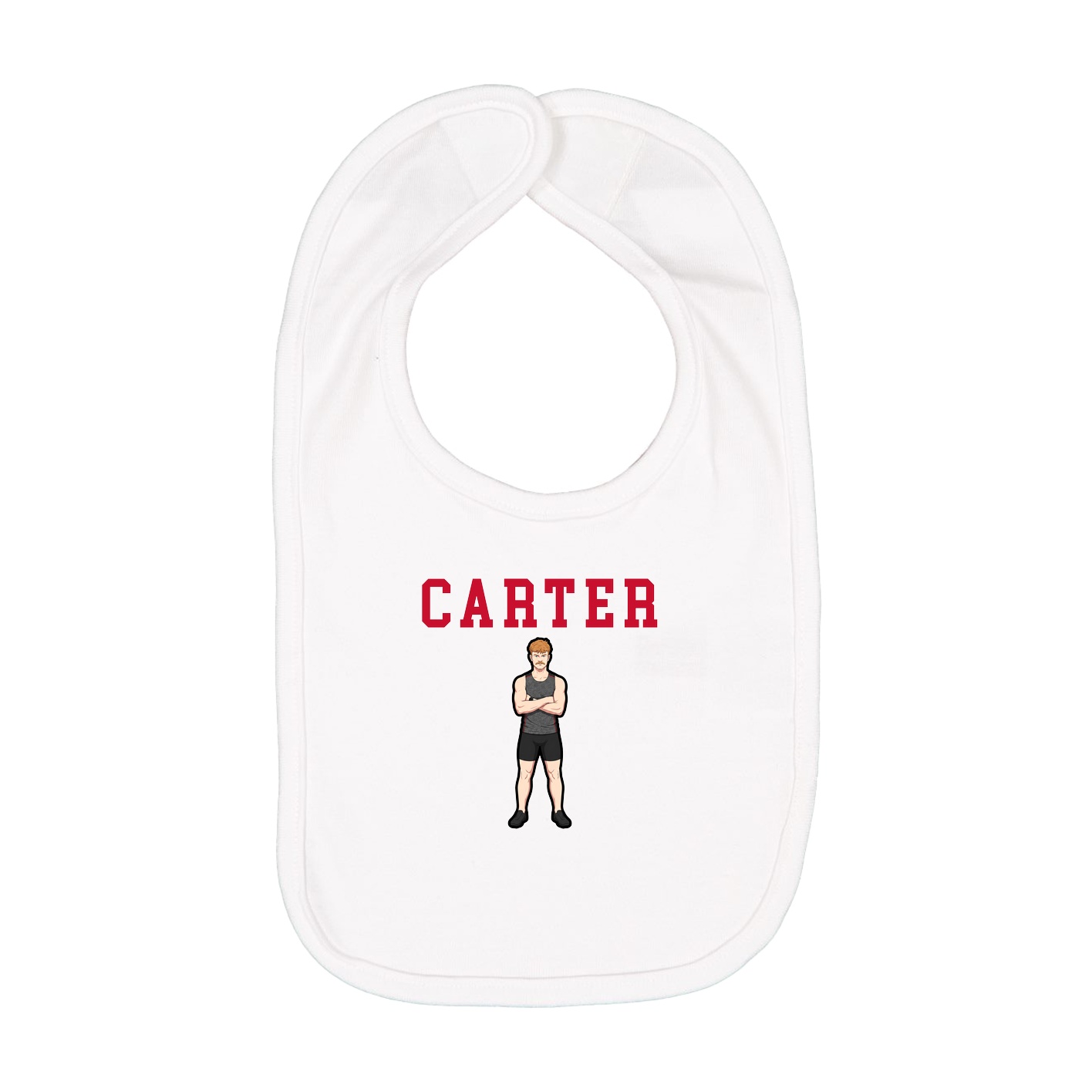 Infant Bib — Shirsey in White