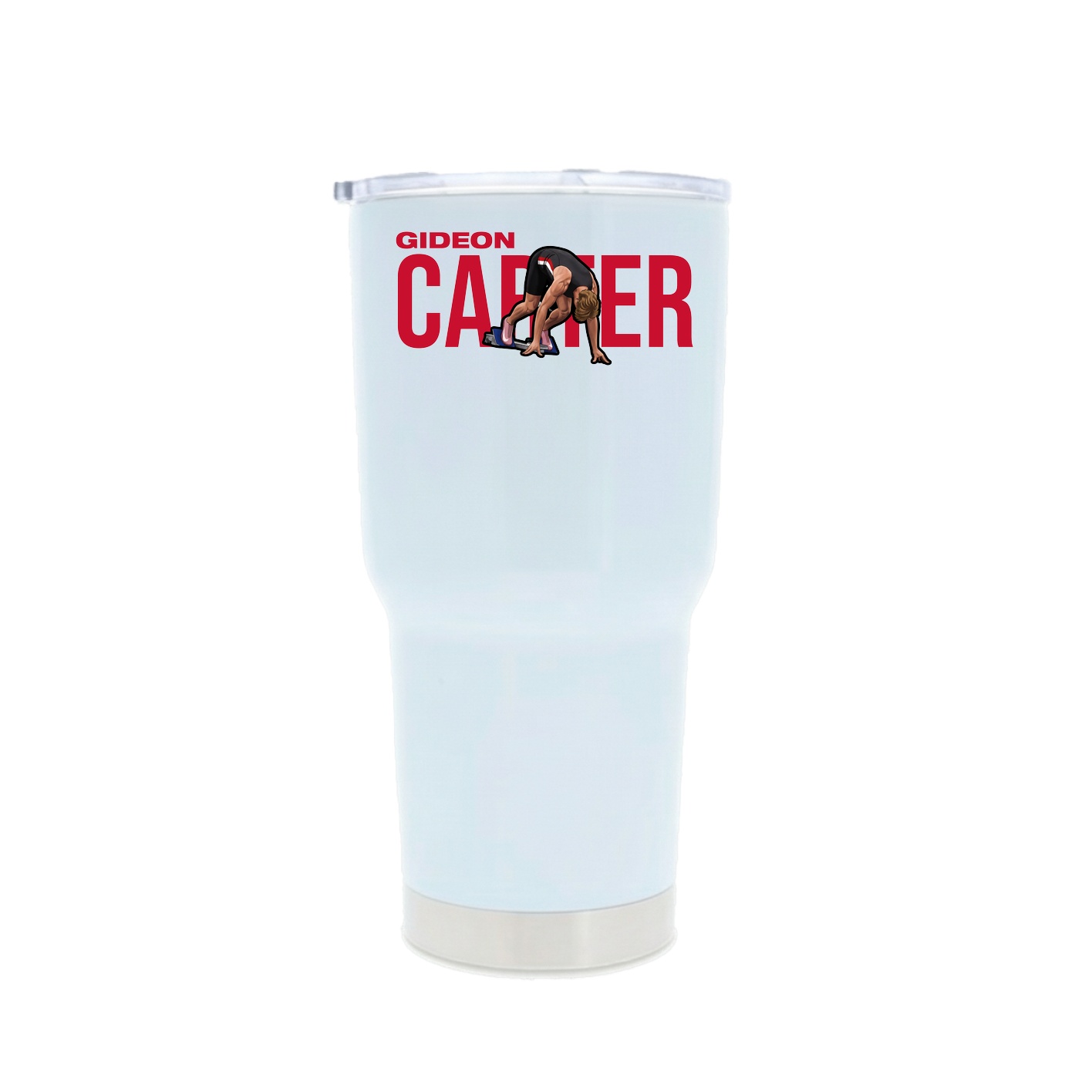 30oz Stainless Steel Tumbler — Player Name in White
