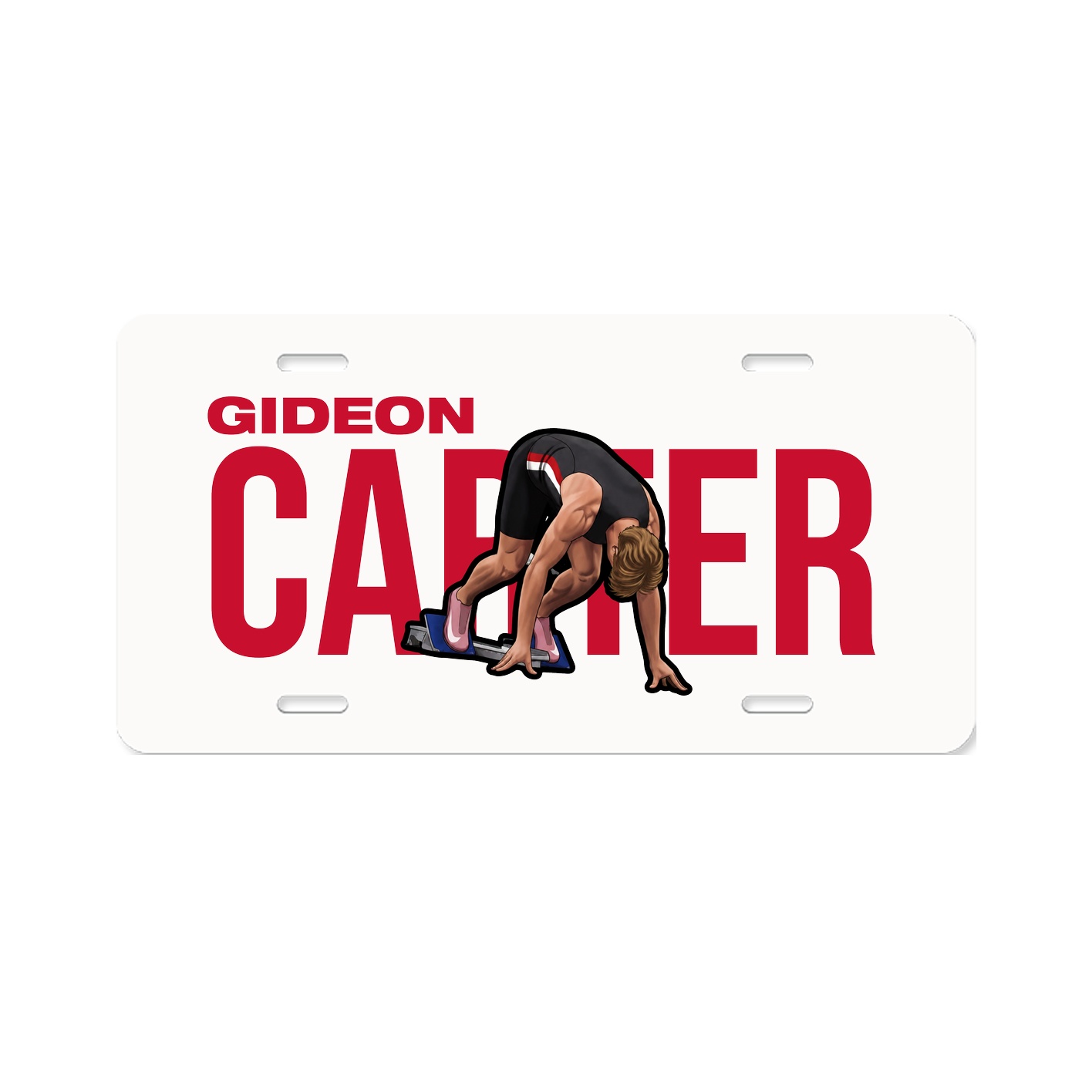 License Plate — Player Name in Classic
