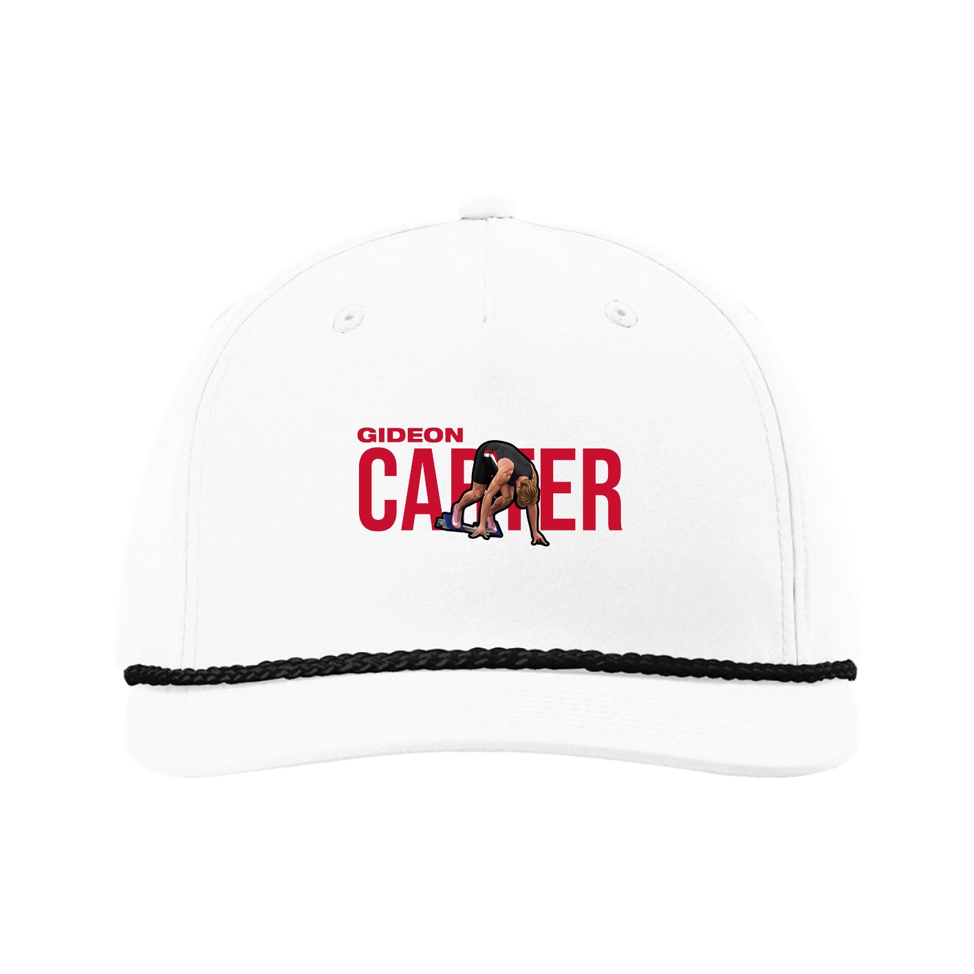 Five-Panel Classic Rope Cap — Player Name in White