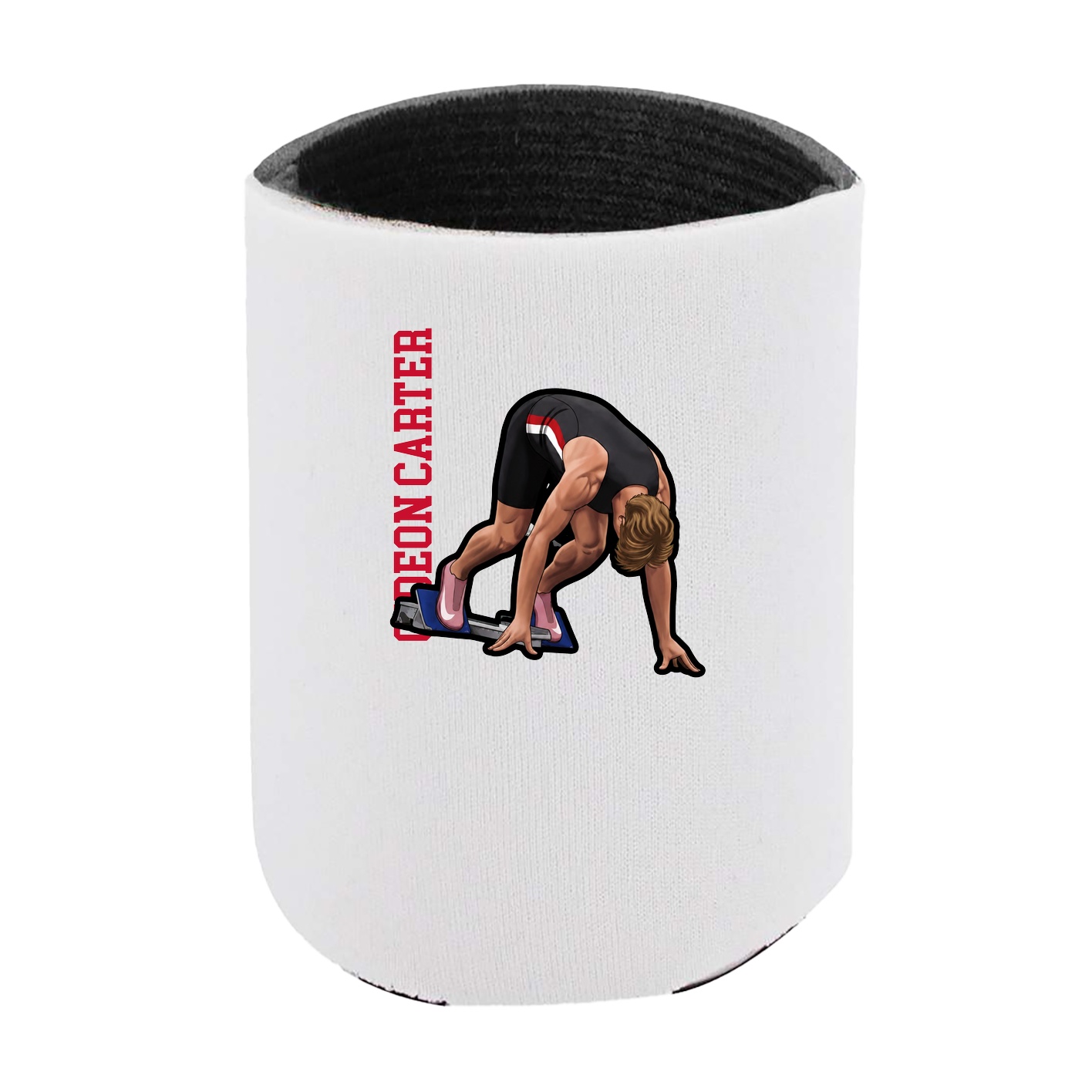 Can Holder — Name Vertical in White