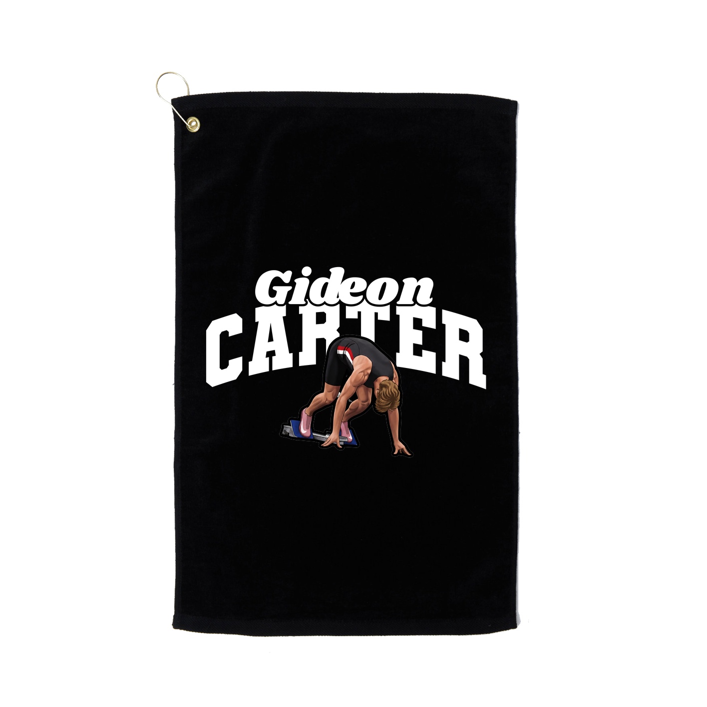 Golf Towel — Signature Arch in Black