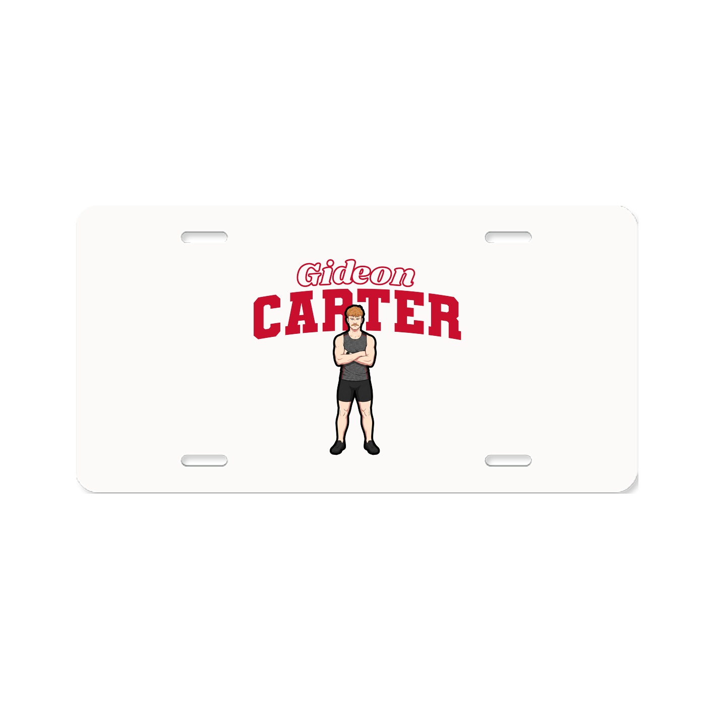 License Plate — Name Arch in Classic