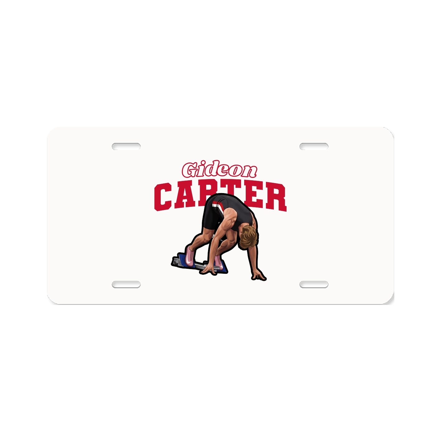 License Plate — Name Arch in Classic