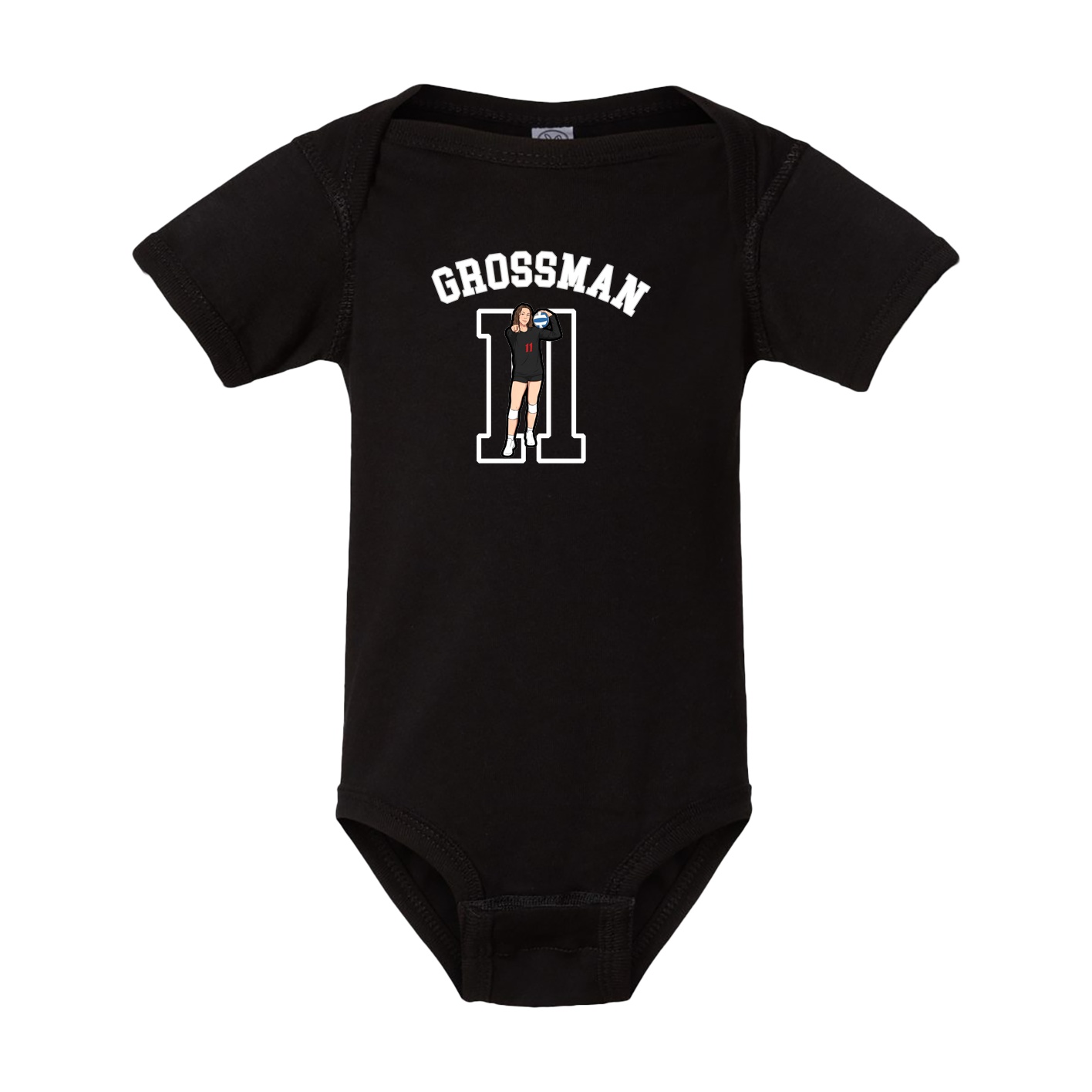 Baby Onesie — Shirsey Arch in Black
