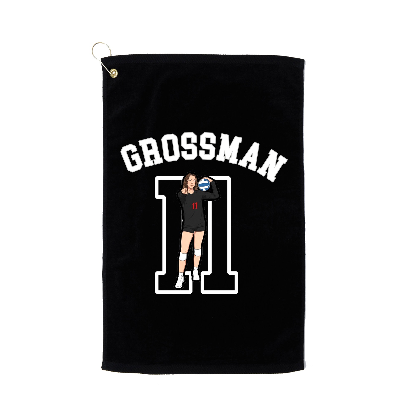 Golf Towel — Shirsey Arch in Black