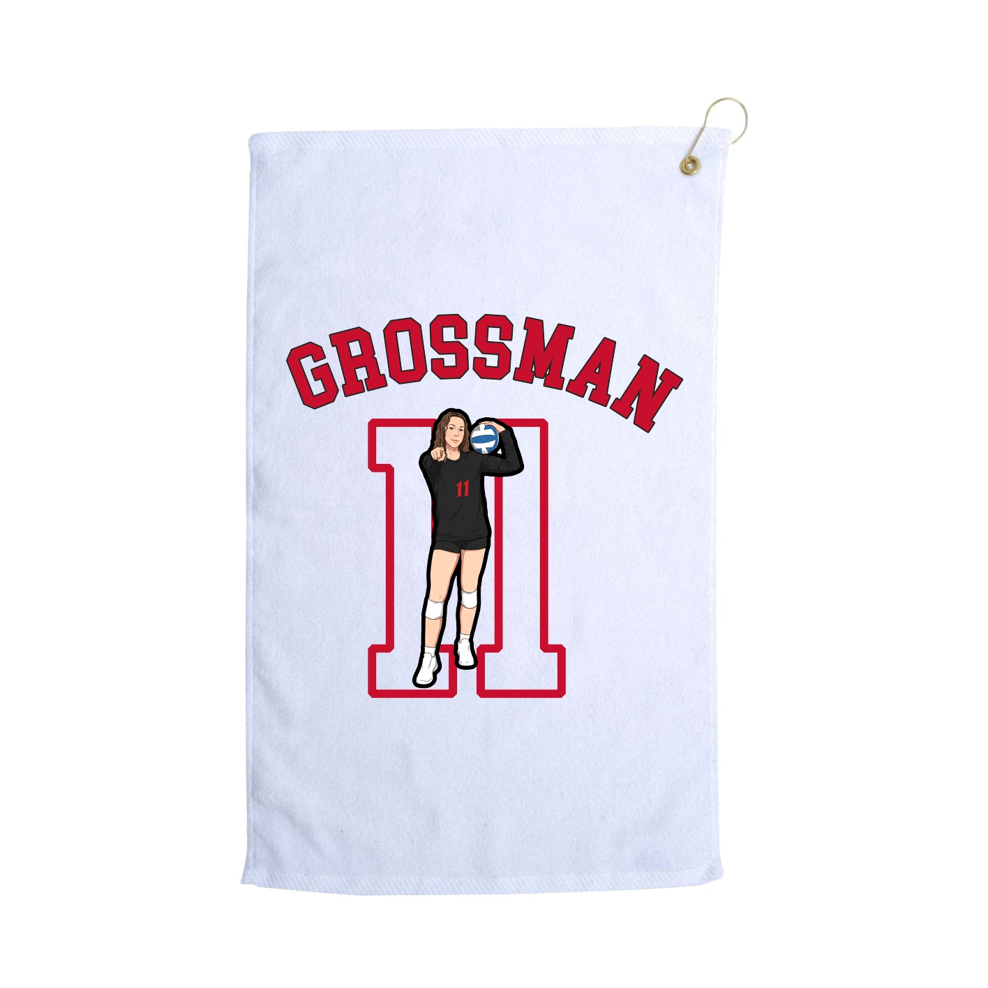 Golf Towel — Shirsey Arch in White