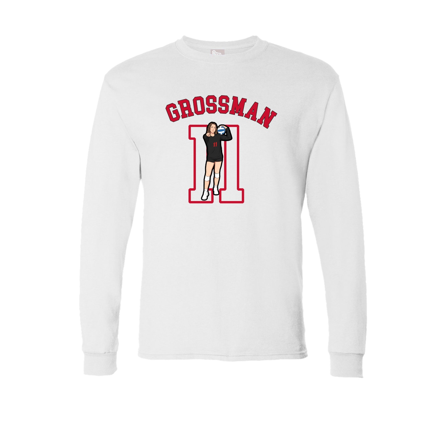 Long Sleeve Tee — Shirsey Arch in White