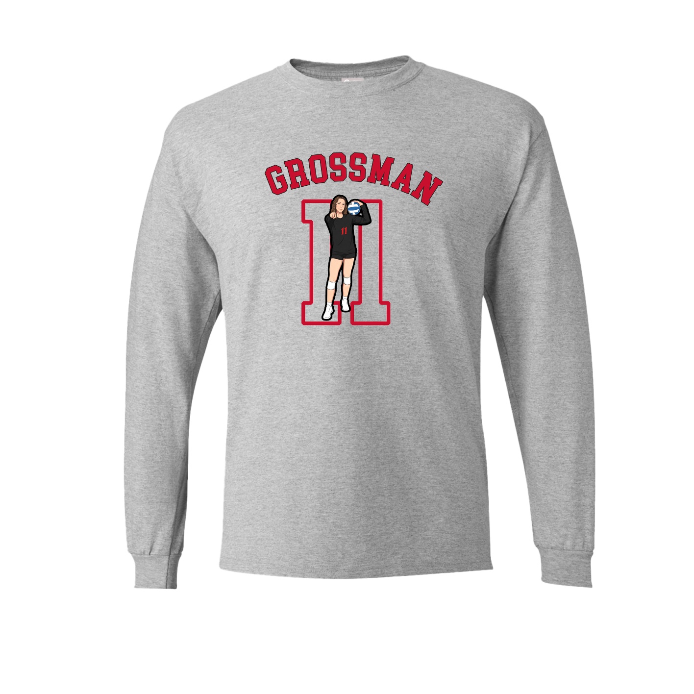 Long Sleeve Tee — Shirsey Arch in Grey