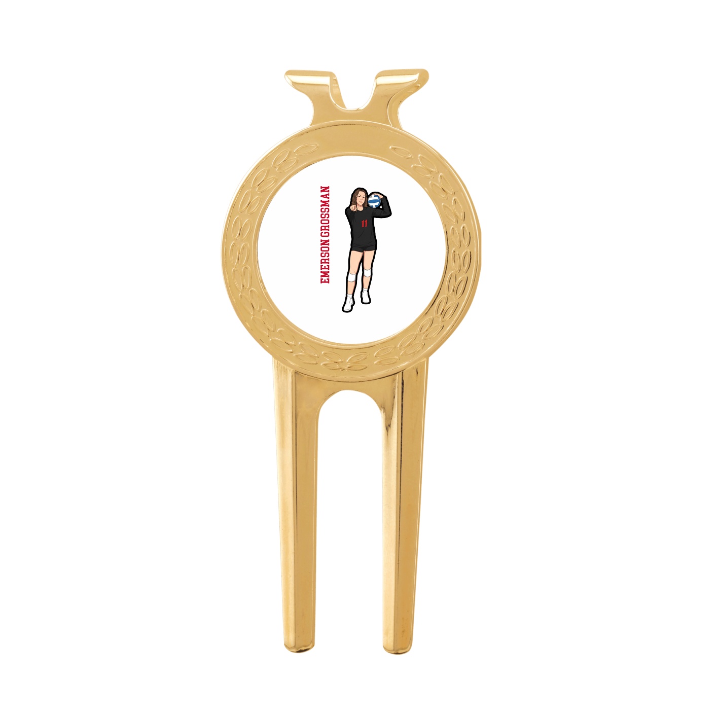 Divot Tool with Ball Marker — Name Vertical in Classic